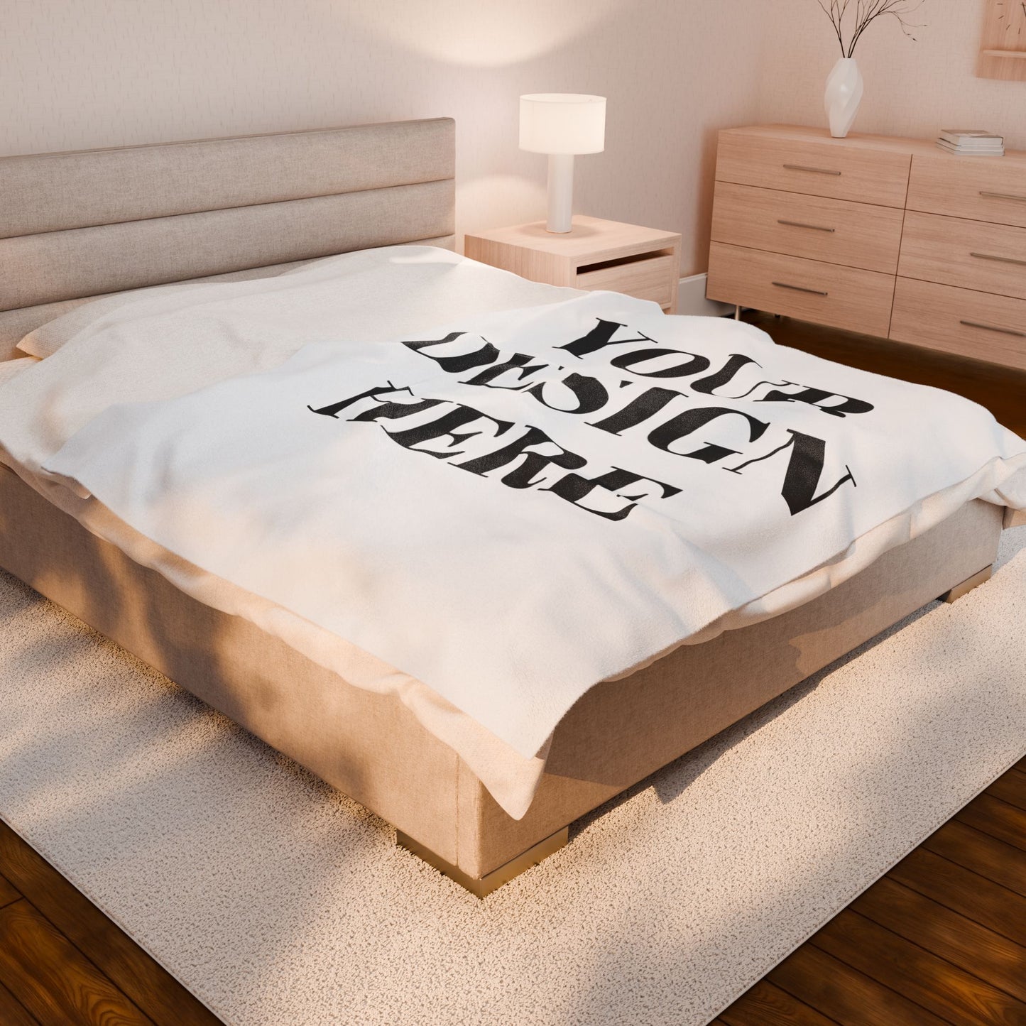 Cozy Personalized Blanket - Soft Velveteen Plush Throw, Custom Gift for Her, Warm Home Decor for All Occasions - VYBE Shop
