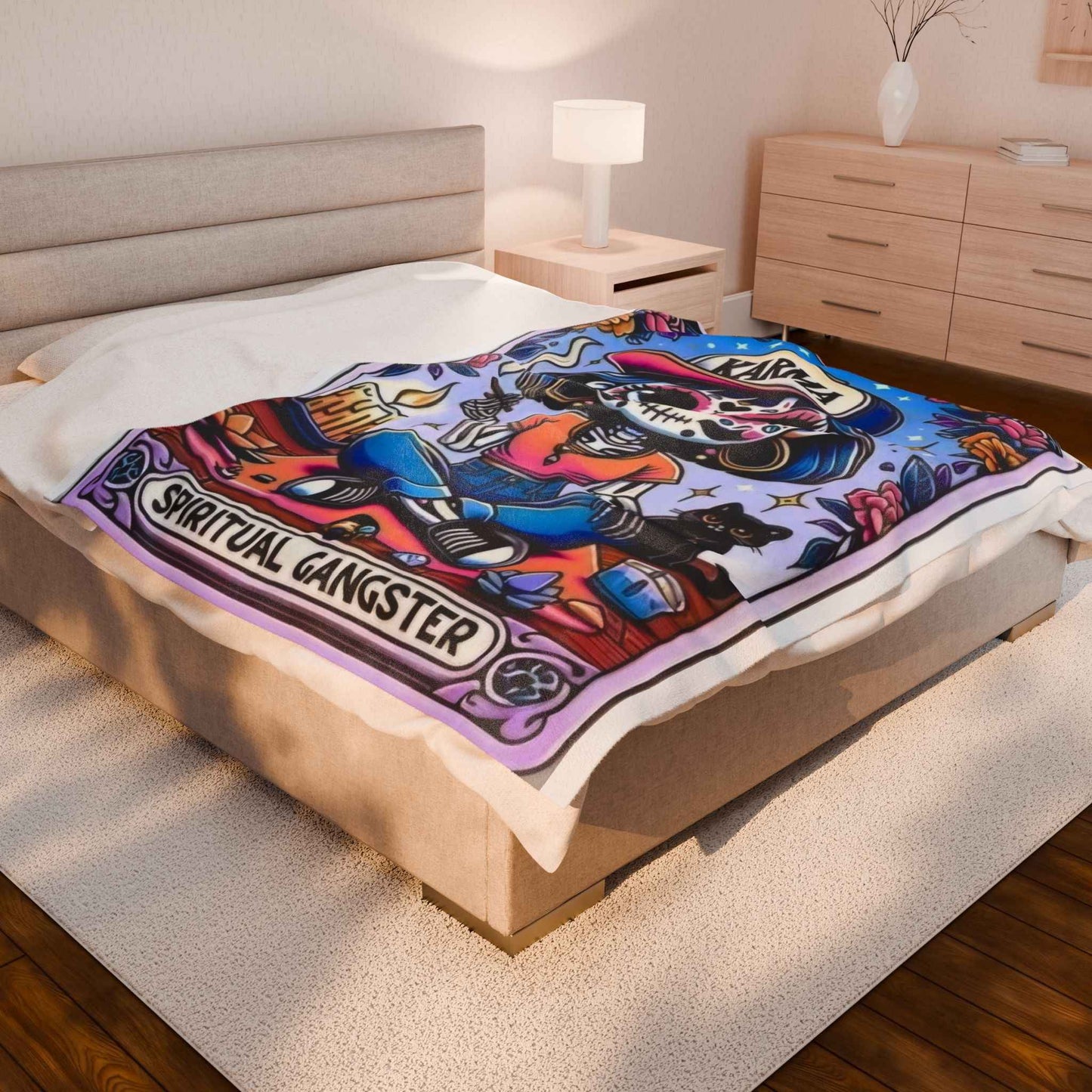 Tarot SG Plush Blanket for Spiritual Comfort and Cozy Vibes