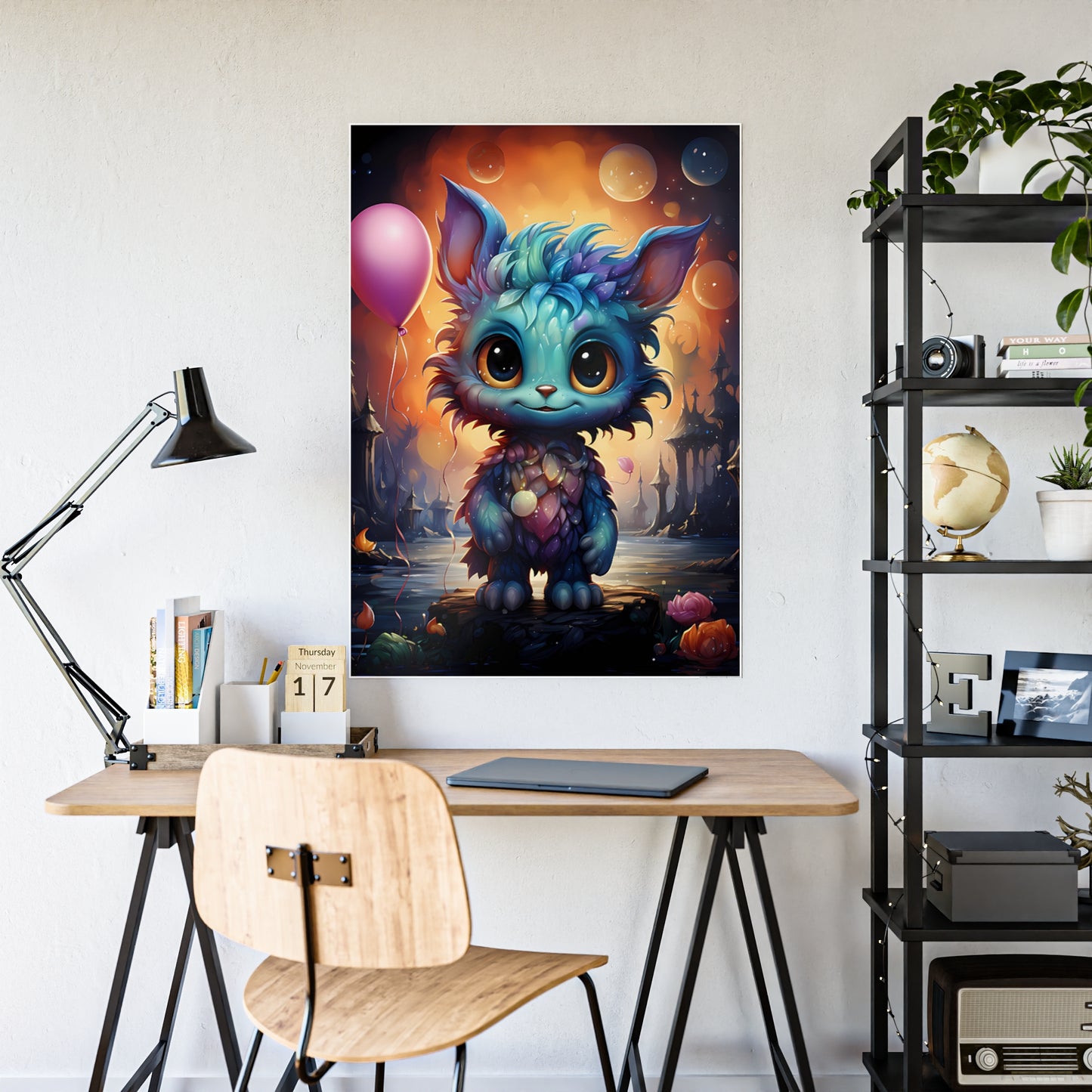 Whimsical Creature Poster, Fantasy Wall Décor, Kids Room Decor - VYBE Shop