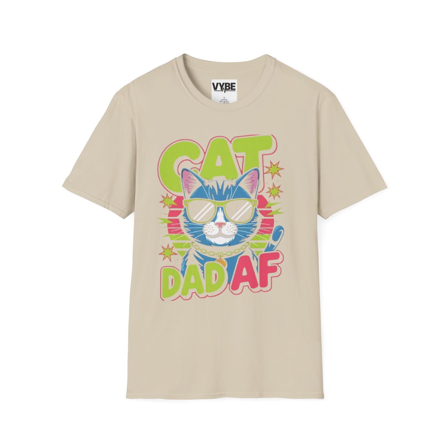 Pets- Cat Dad AF T-Shirt - VYBE Shop