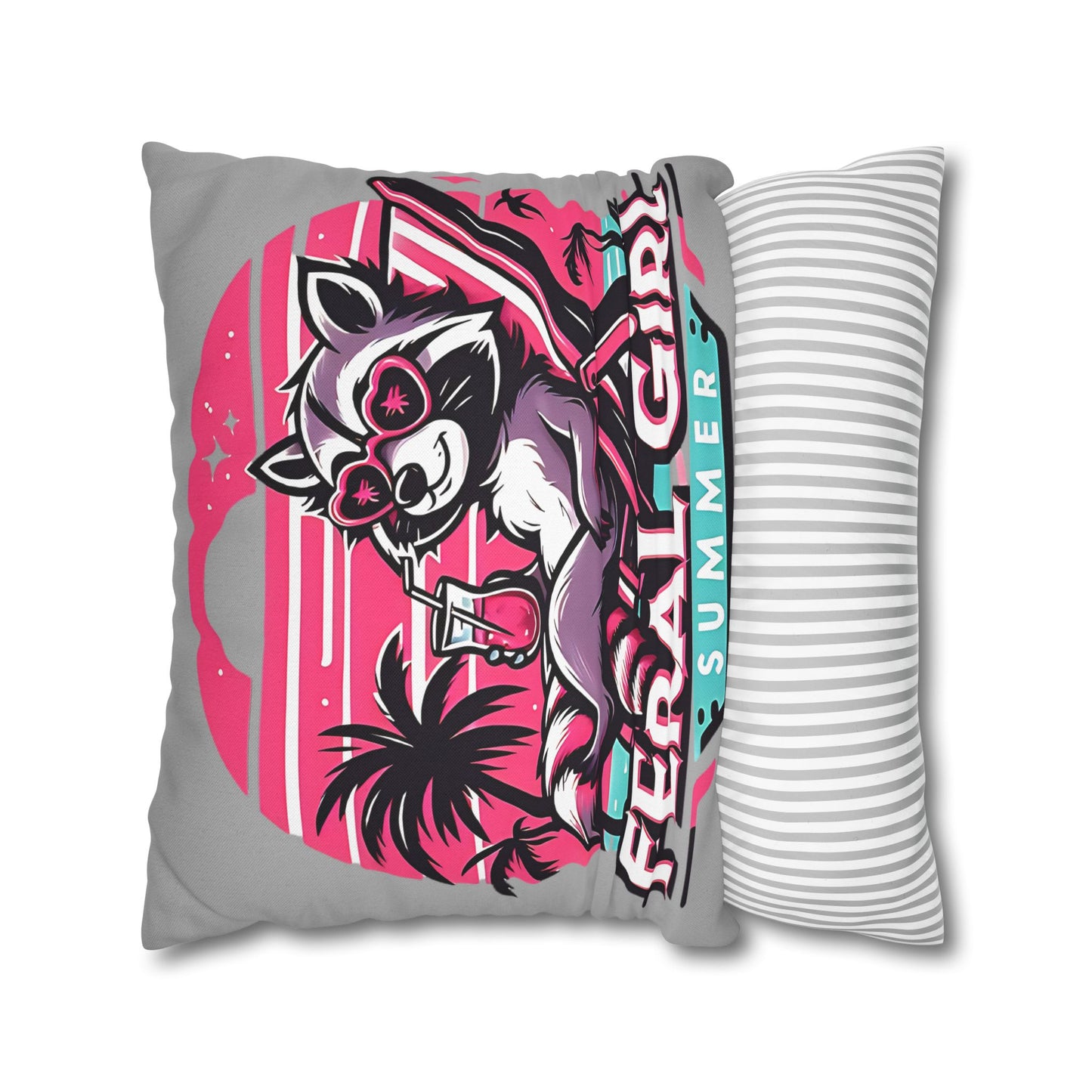 Feral Girl Summer Pillowcase - Tropical Beach Decor for Home Accent and Gifts - VYBE Shop