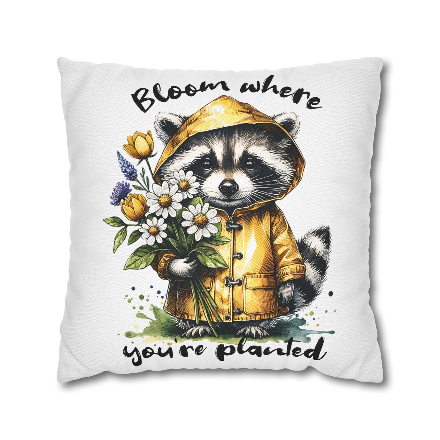 Whimsical Raccoon Pillowcase for Cozy Home Decor and Inspirational Bedroom Accent, Ideal Gift for Nature Lovers - VYBE Shop