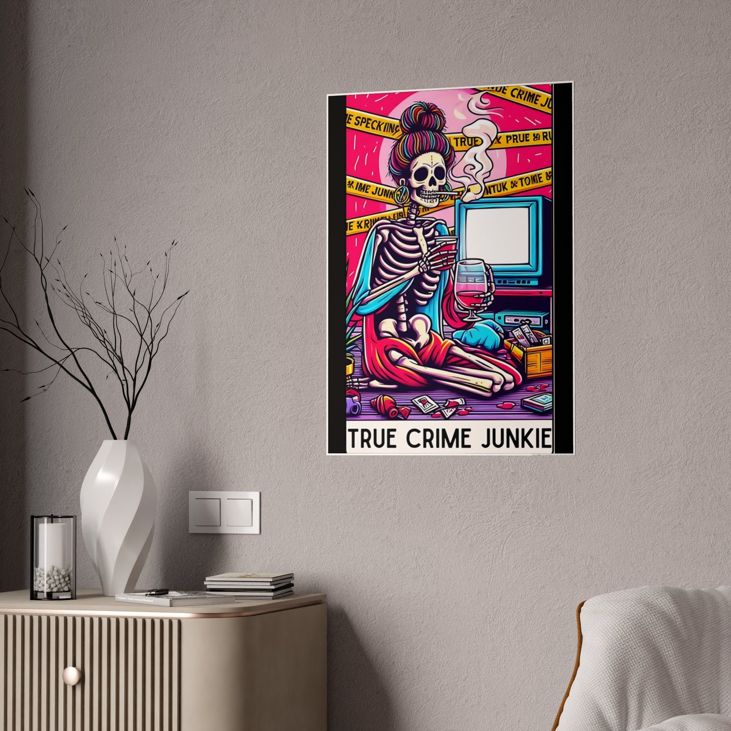 True Crime Wall Poster - Tarot Design for True Crime Junkies - VYBE Shop