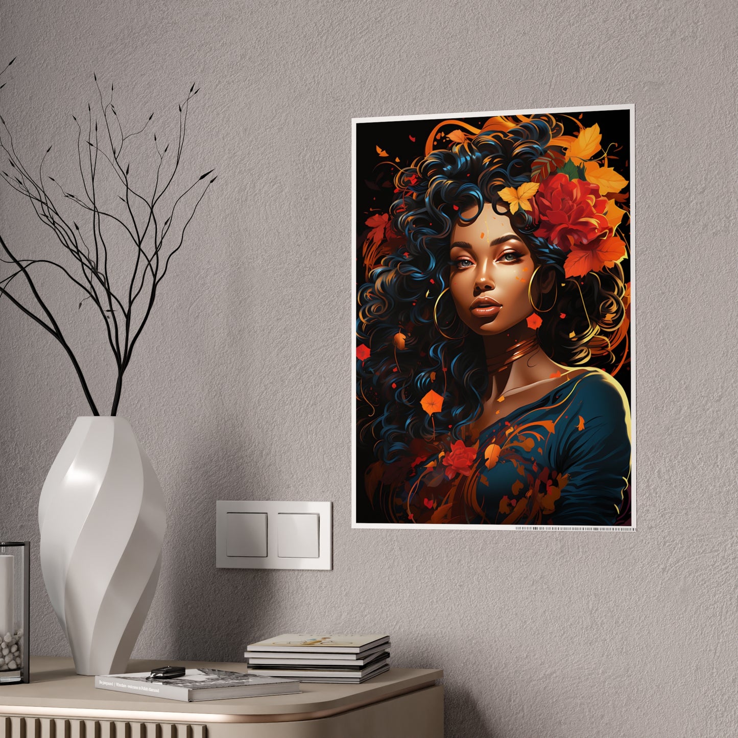 AfroArt- Beautiful Afrocentric Woman Poster - VYBE Shop