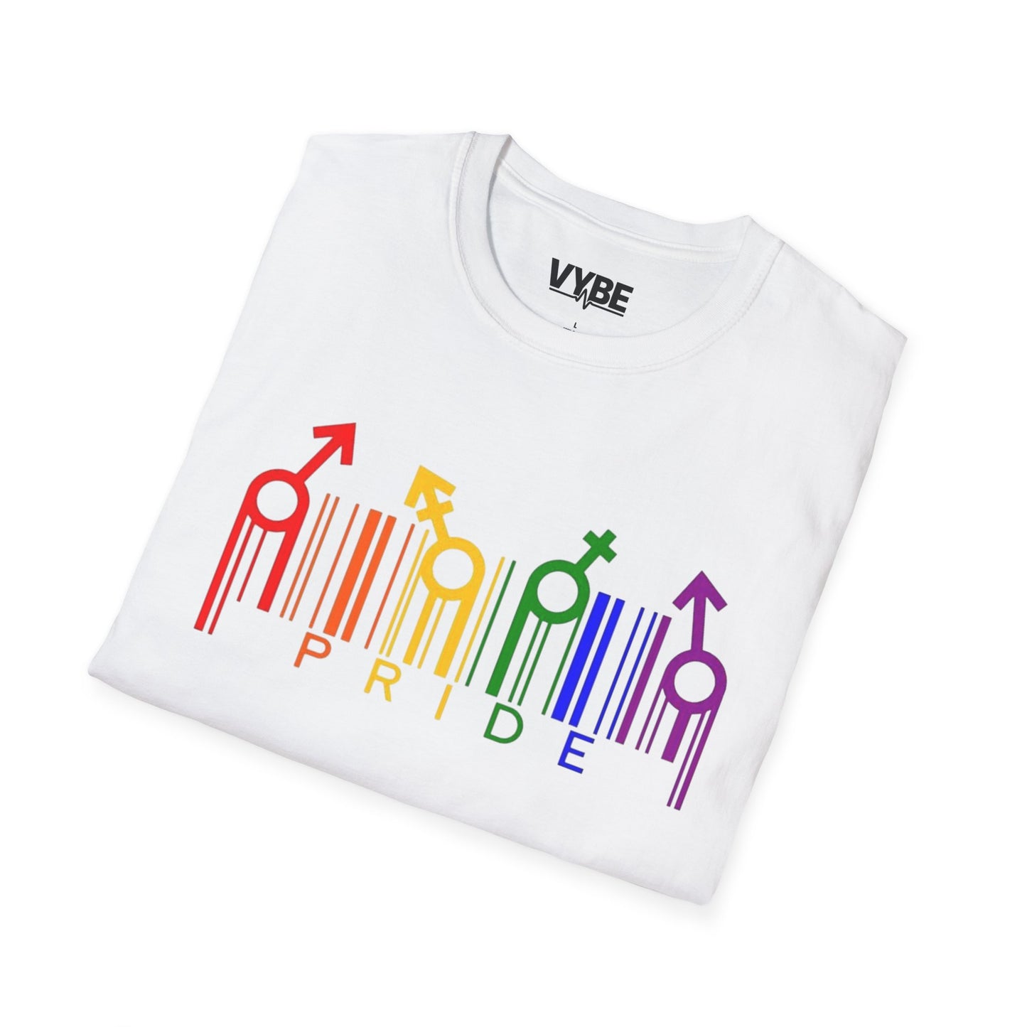 LGBTQ- Pride Graphic Tee, Rainbow Shirt for Celebrations, Unisex Equality Apparel, Softstyle Pride Wear - VYBE Shop