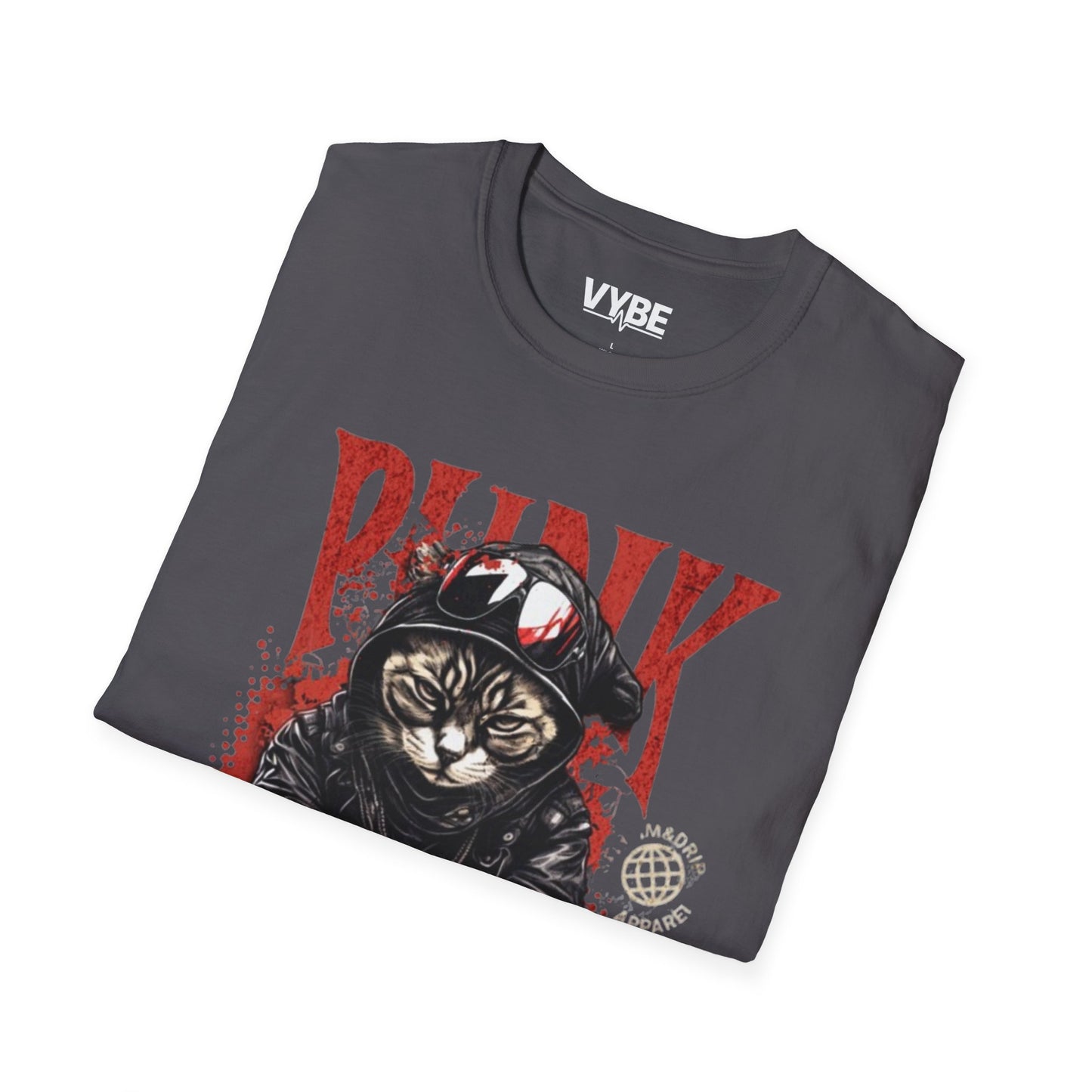Punk Cat T-Shirt - VYBE Shop
