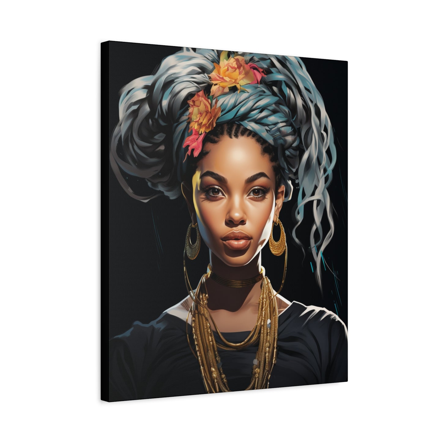 Matte Canvas Wall Art - Bohemian Decor, Ethnic Portrait, Gallery Wall, Unique Gift, Home Decoration - VYBE Shop
