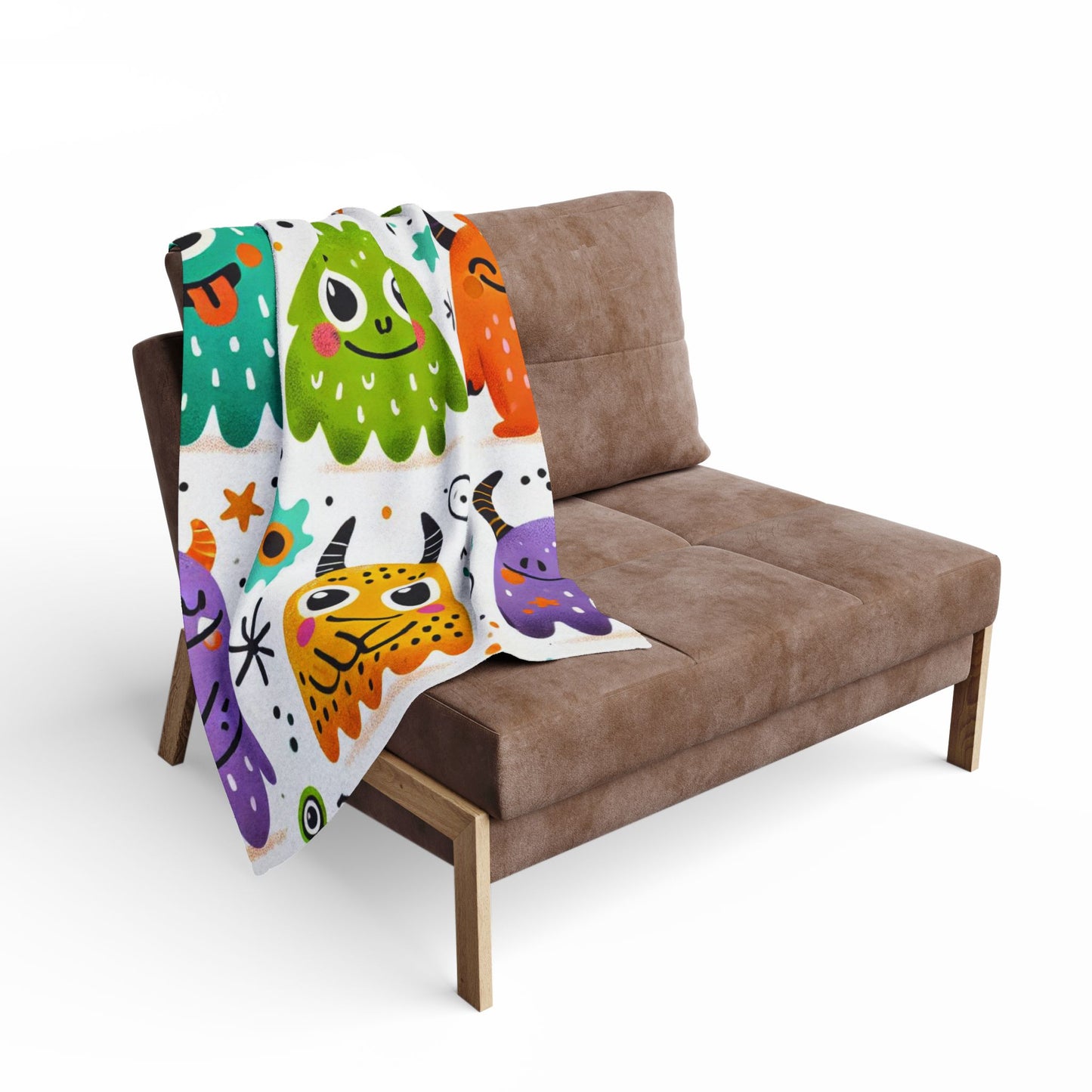 Kids Whimsical Monster Fleece Blanket