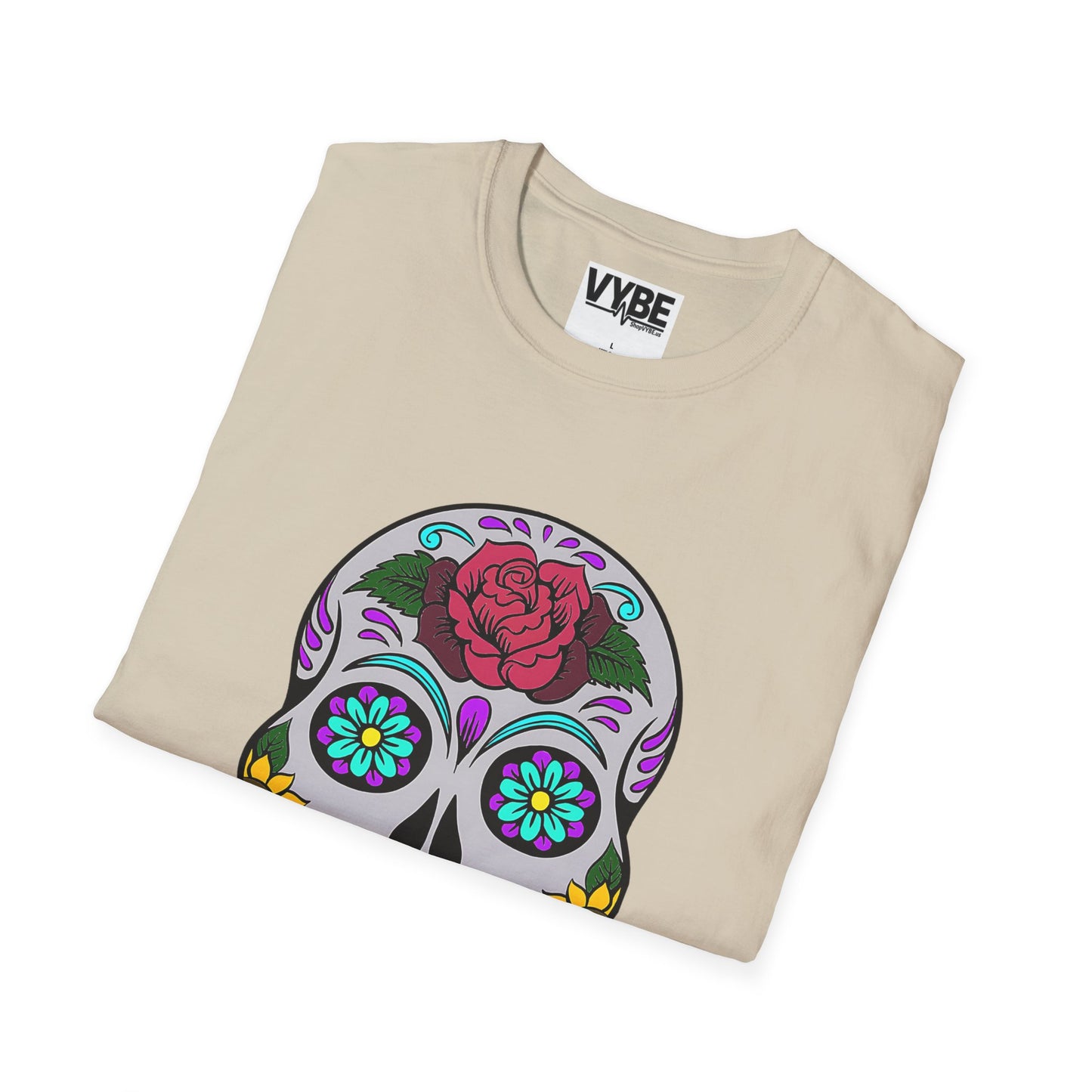 Colorful Skull Tee - Vibrant Graphic T-Shirt for Bold Style - VYBE Shop