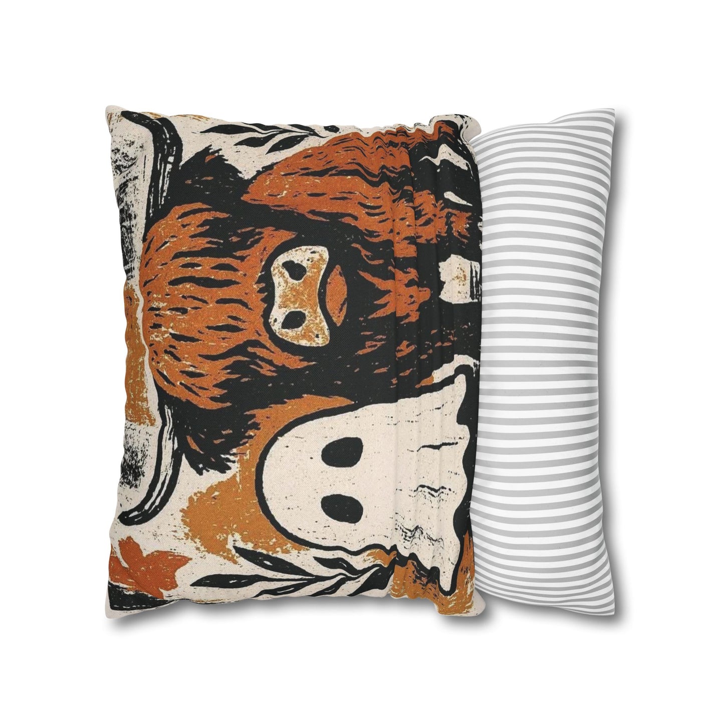 Spooky Cow Ghost Pillowcase - Cozy Halloween Decor - VYBE Shop