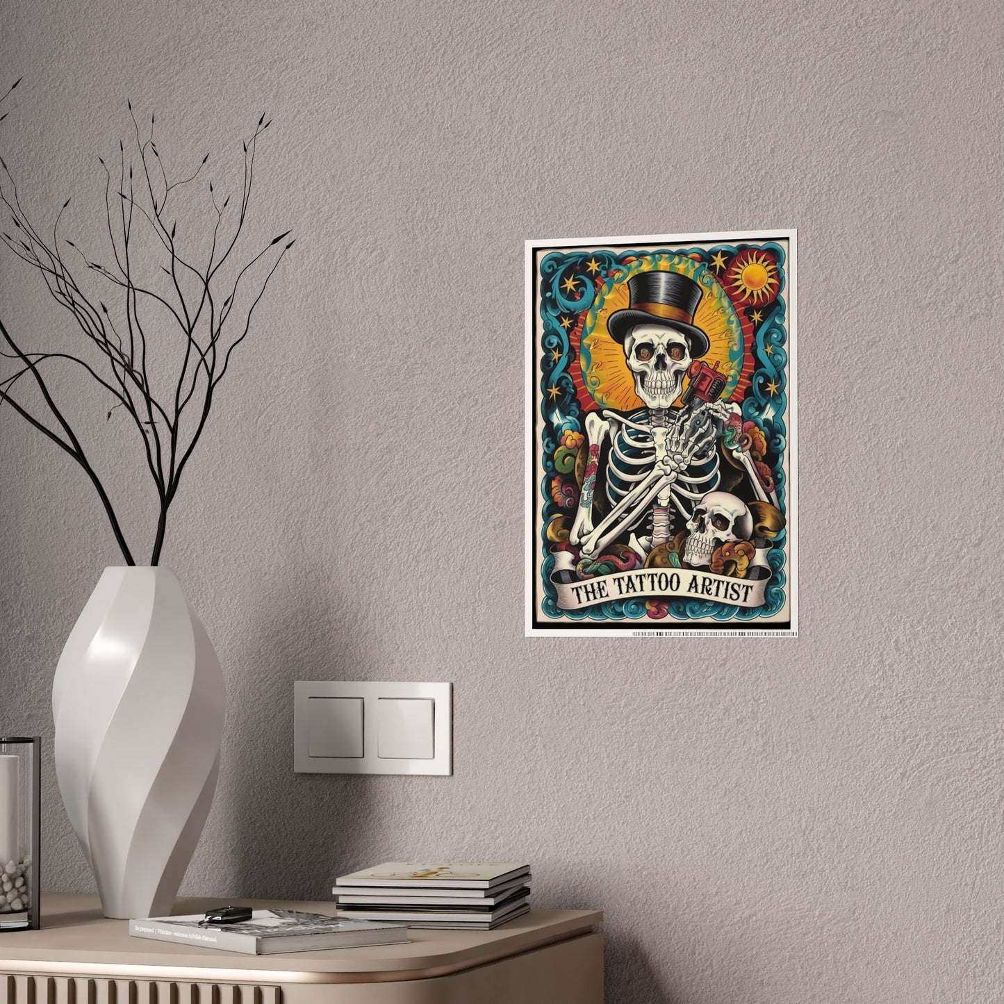 Tattoo Artist Tarot Poster - Unique Gloss Wall Art for Tattoo Lovers - VYBE Shop