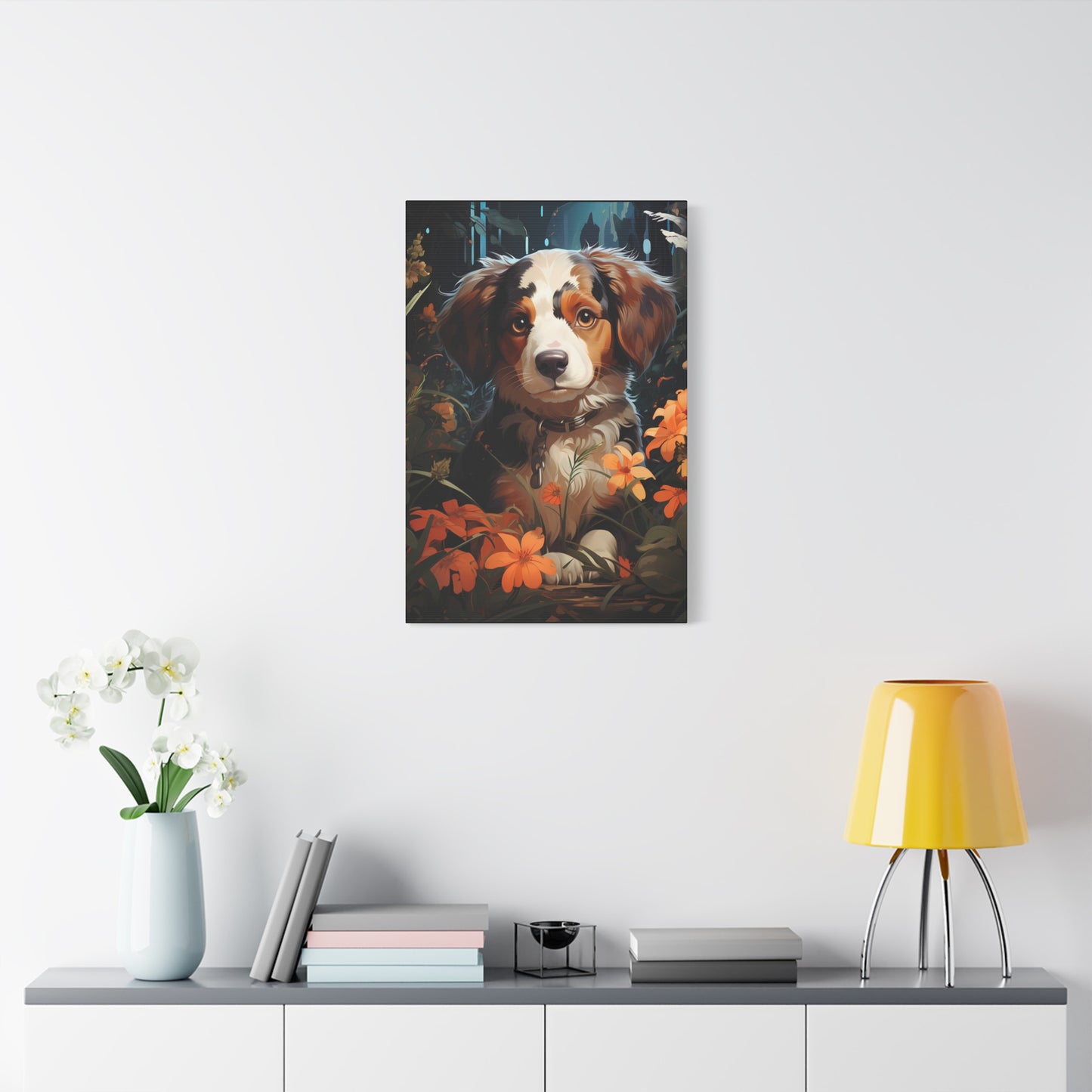 Adorable Puppy Canvas Print, Dog Lover Gift - VYBE Shop