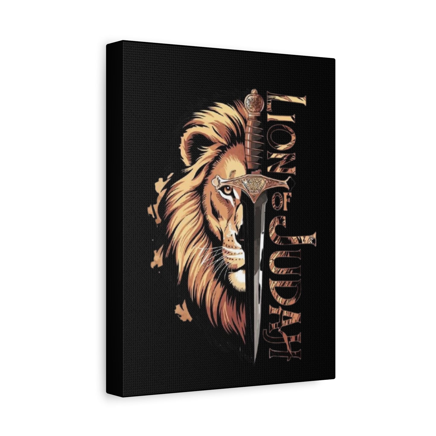 Reigion- Lion of Judah Canvas Art, Bold Wall Decor for Faith and Inspiration, Religious Home Decor, Lion Artwork, Spiritual Wall Art - VYBE Shop