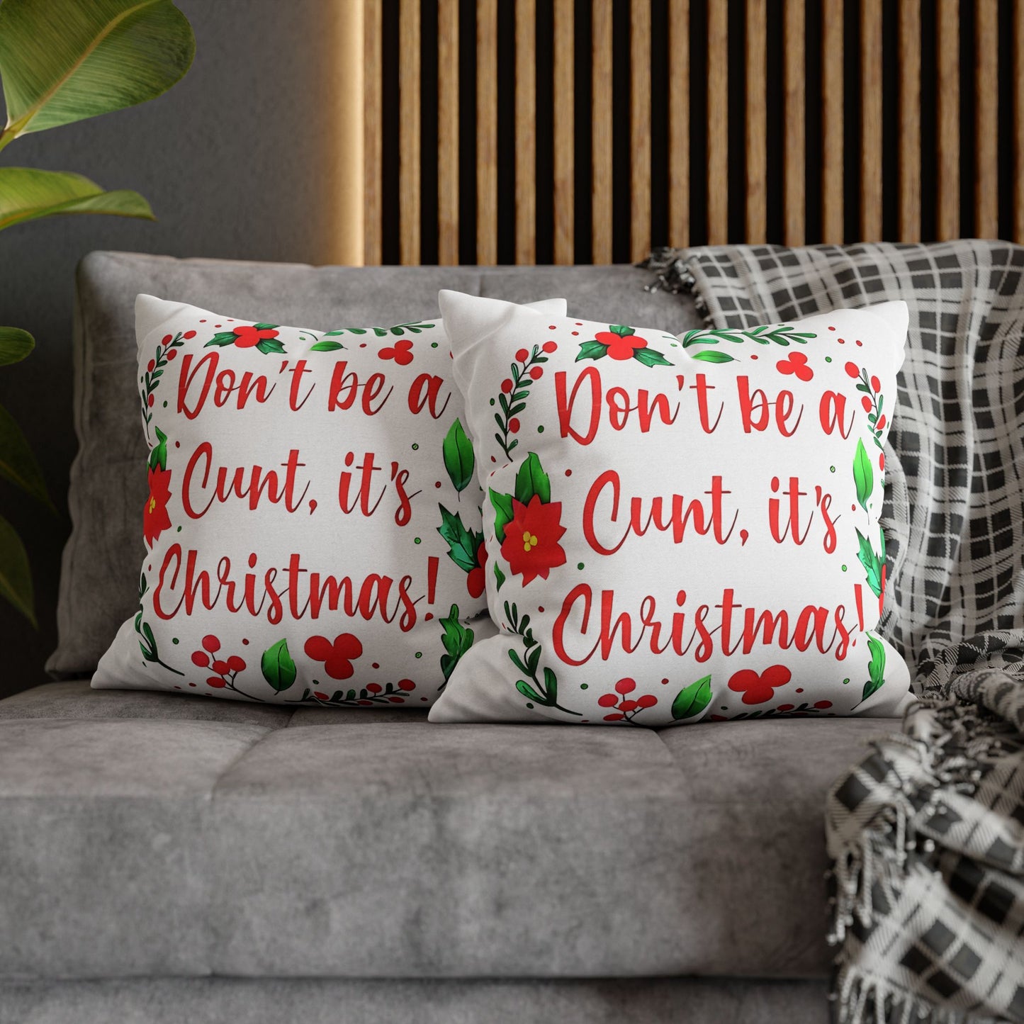Christmas Humorous Pillowcase - Funny Gift for Couch and Holiday Decor - VYBE Shop