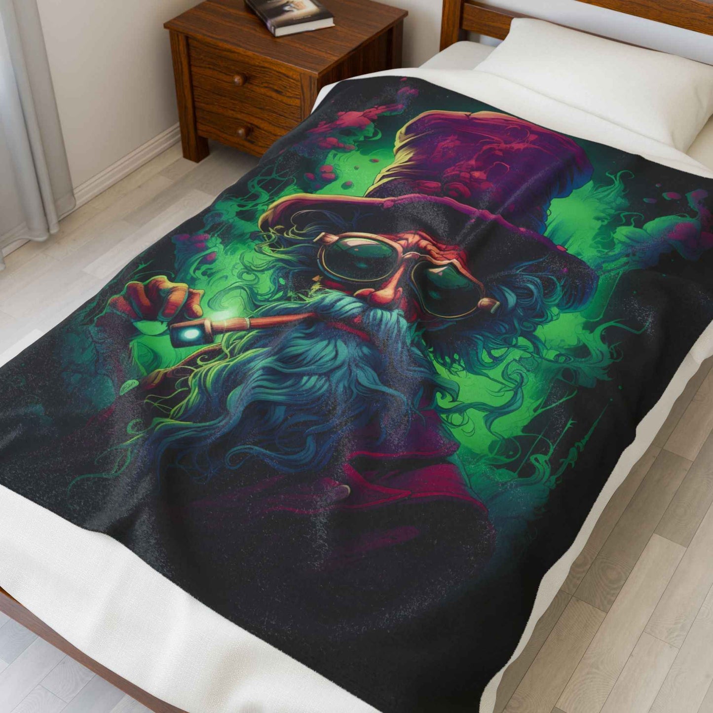 Whimsical Wizard Plush Blanket
