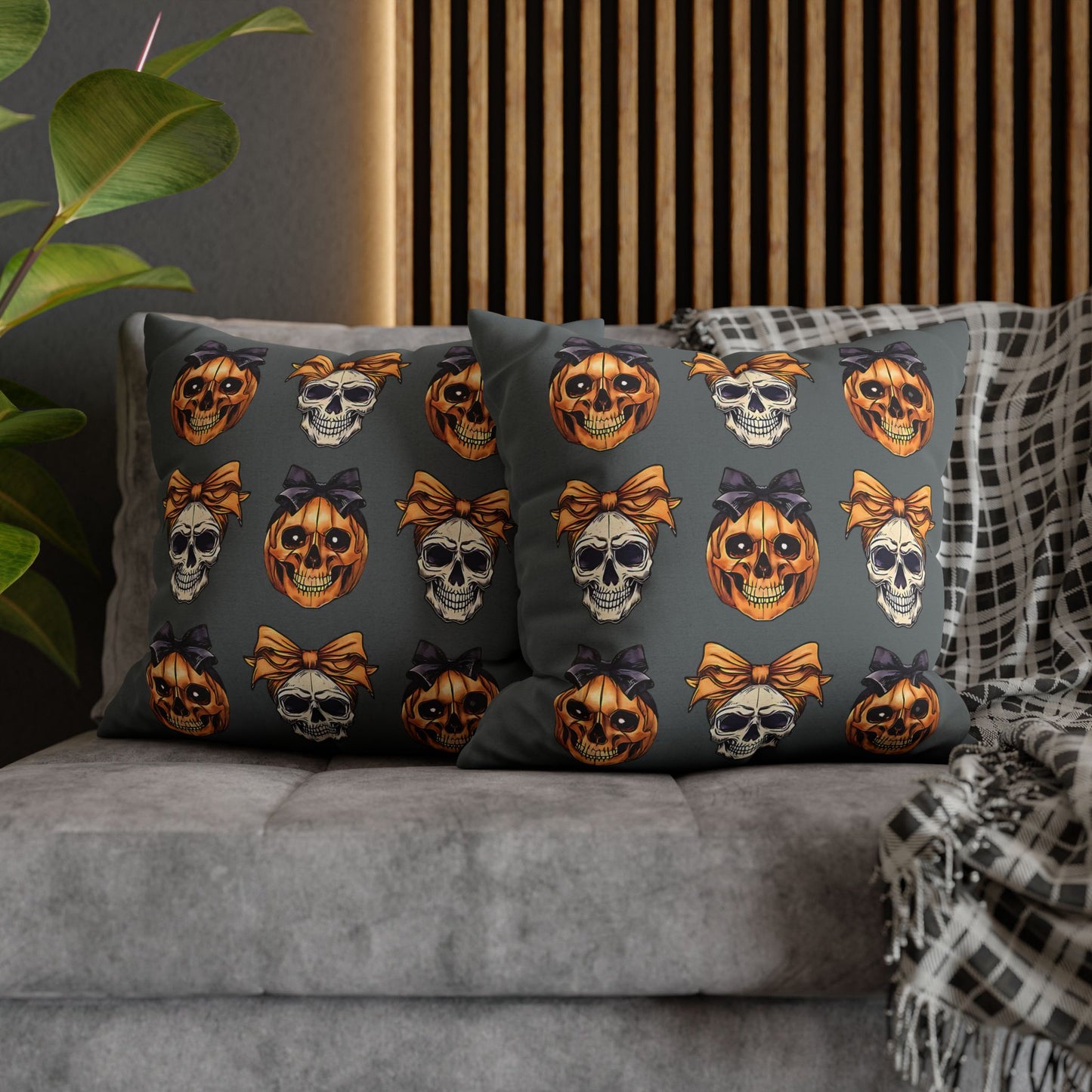 Halloween Skull Decor Pillowcase for Spooky Autumn Decoration and Perfect Gift for Witch Lovers - VYBE Shop