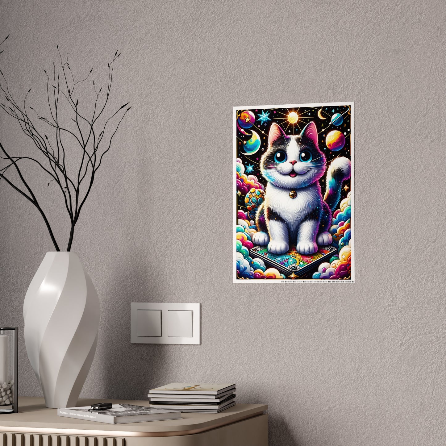 Cosmic Cat Posters - Colorful Wall Art for a Whimsical Home - VYBE Shop