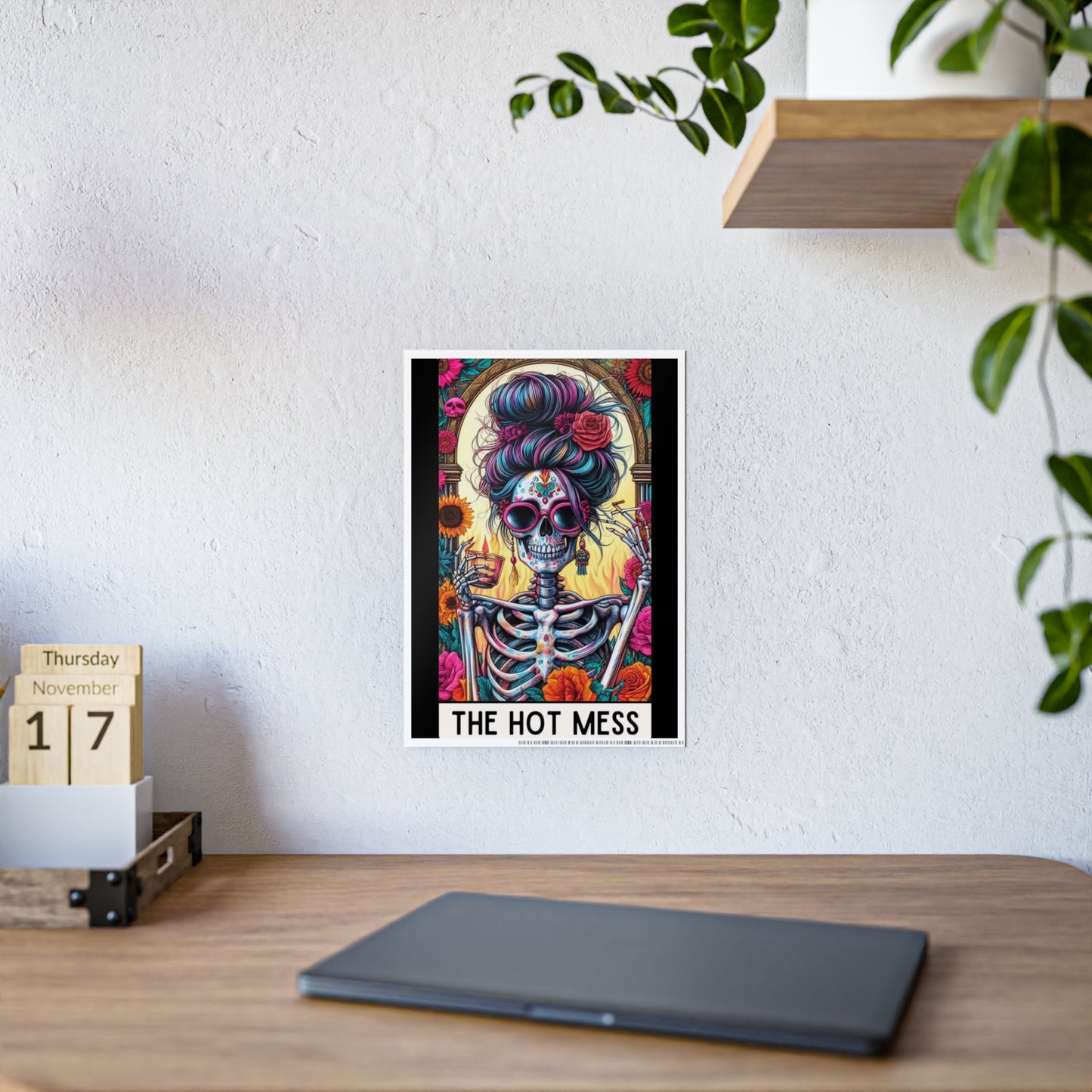 Hot Mess Wall Poster - Tarot Inspired Art for Unique Home Decor - VYBE Shop