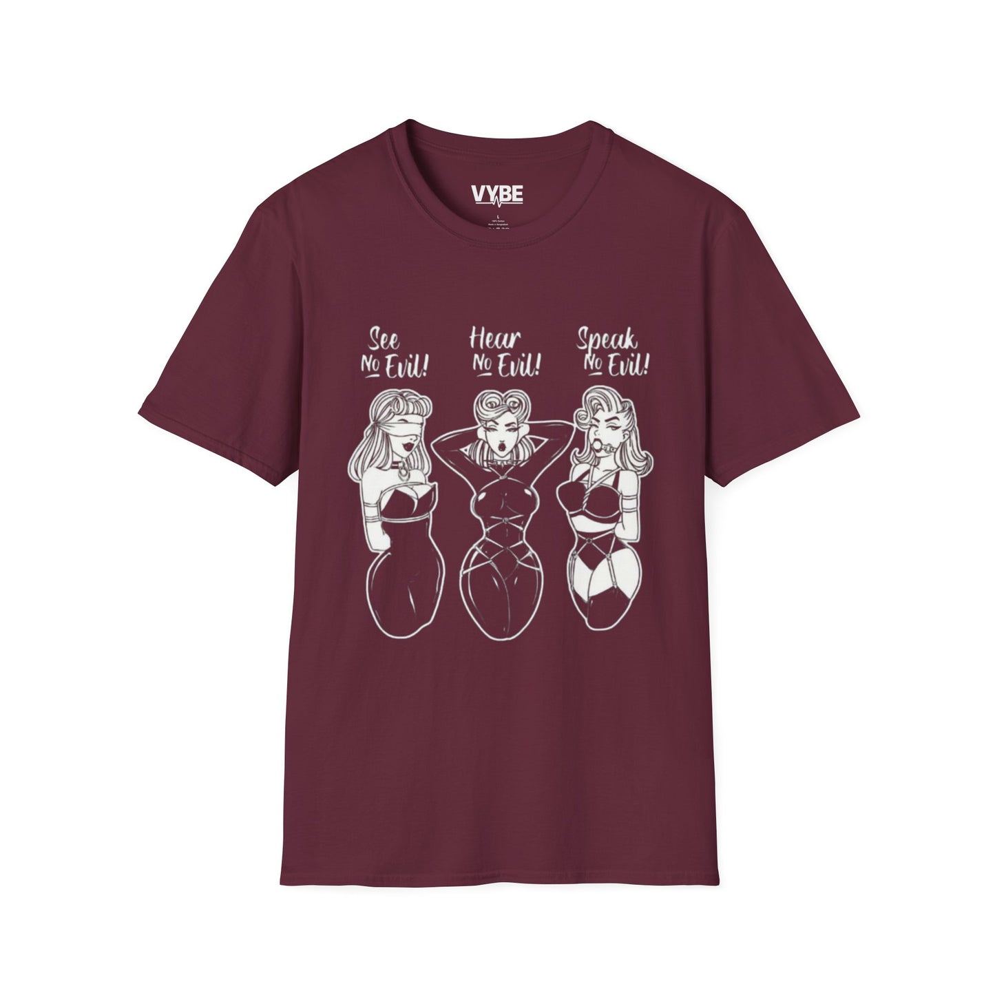 See No Evil, Hear No Evil, Speak No Evil T-Shirt - VYBE Shop