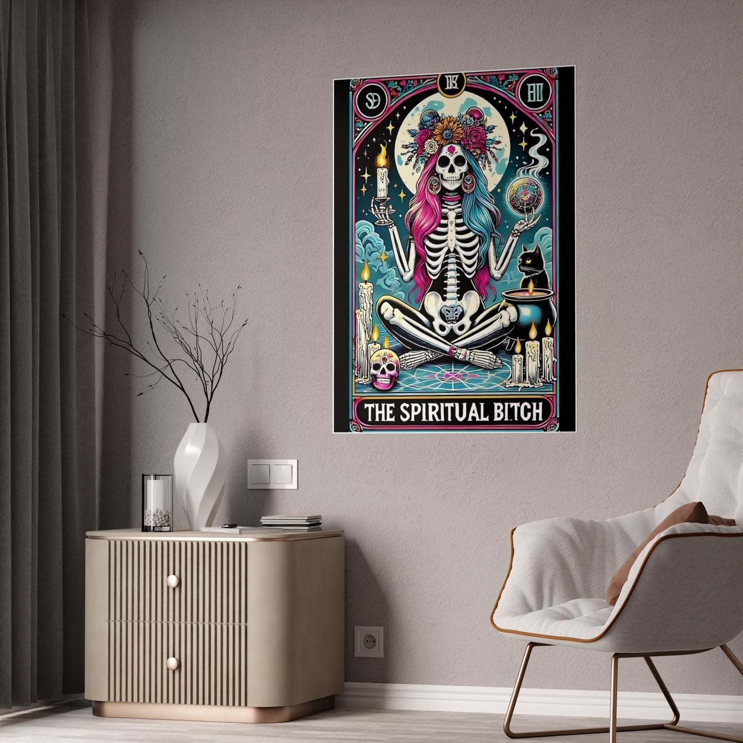 Spiritual Bitch Poster | Tarot Wall Art for a Bold Statement - VYBE Shop