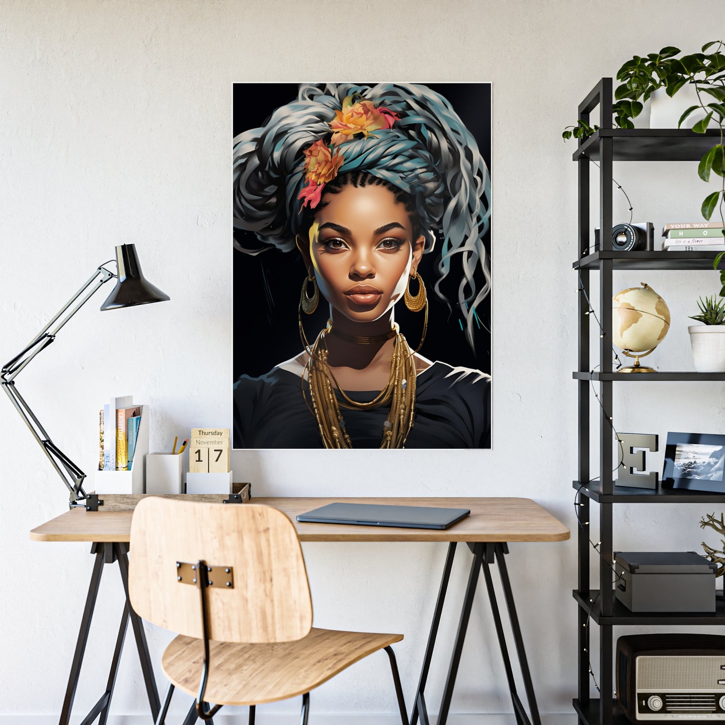 AfroArt Wall Art Poster - Bohemian Vibe Glossy Home Decor - VYBE Shop