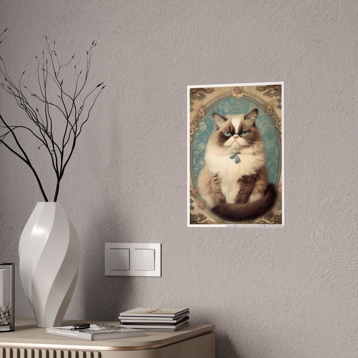 Chic Cat Poster Art | Cat Lover Gift - VYBE Shop