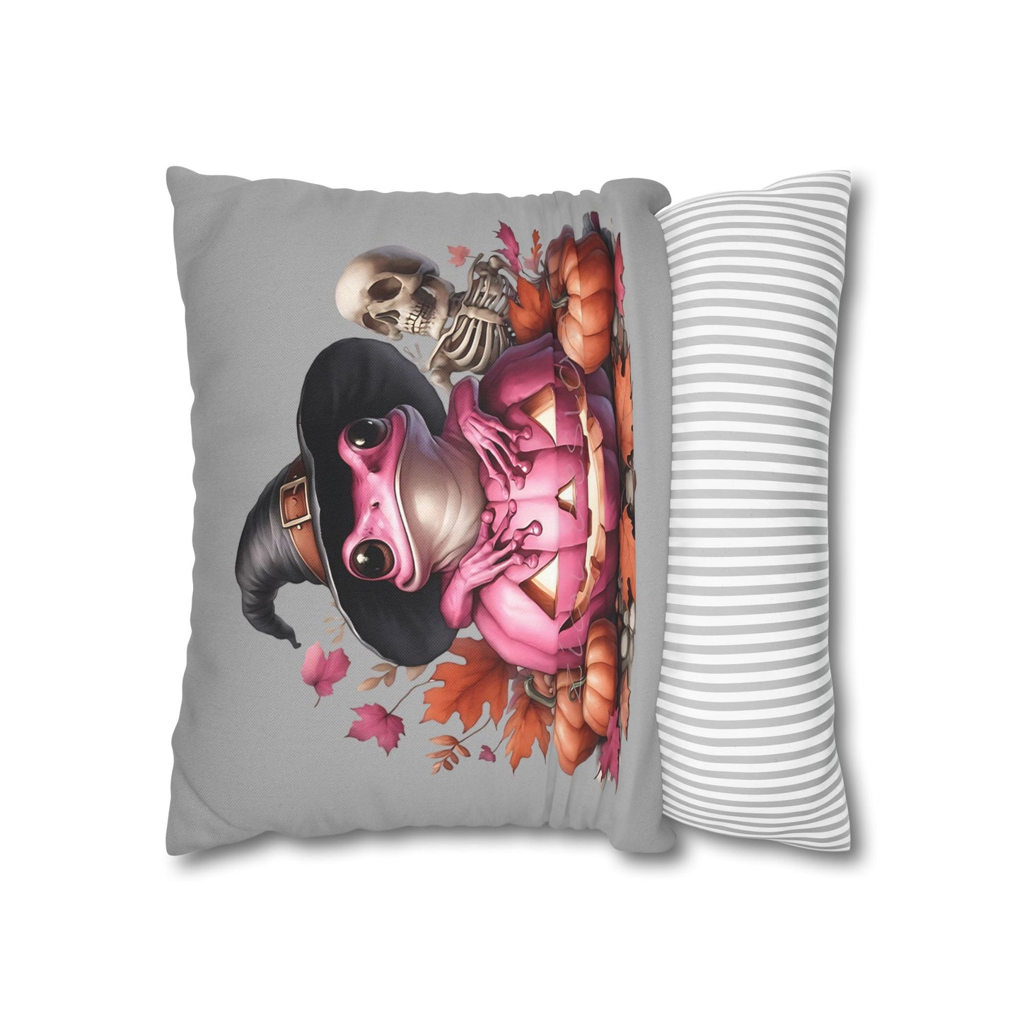 Halloween Frog Pillowcase – Spooky Home Decor for Cozy Autumn Accents and Witchy Gifts - VYBE Shop