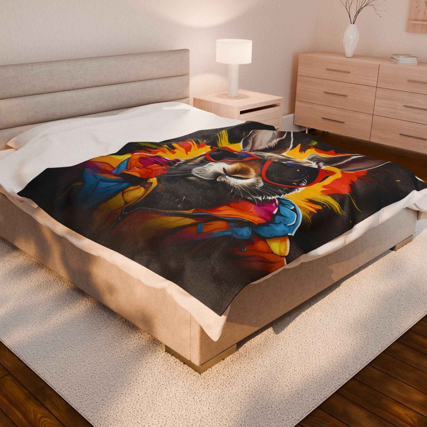 Cool Bunny Plush Blanket