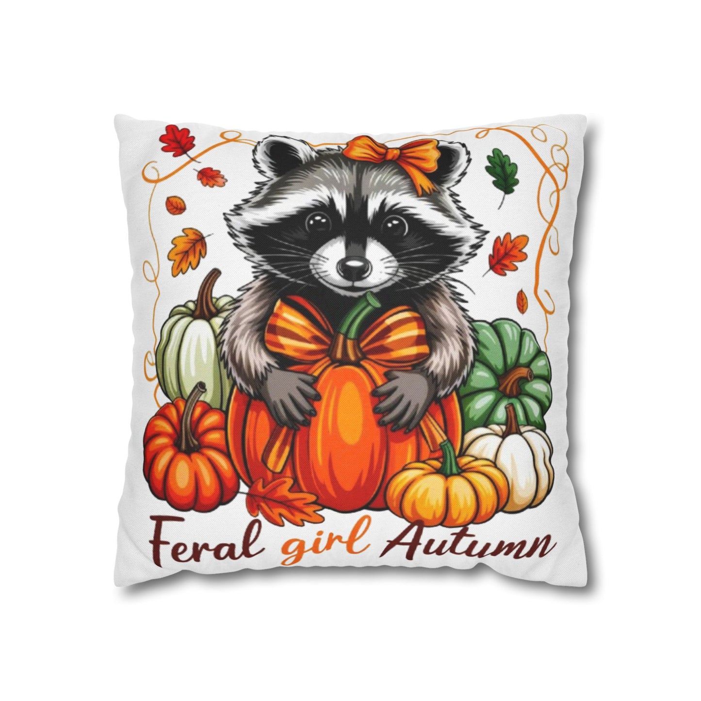 Autumn Raccoon Pillowcase for Cozy Home Decor and Fall Gifts for Animal Lovers - VYBE Shop