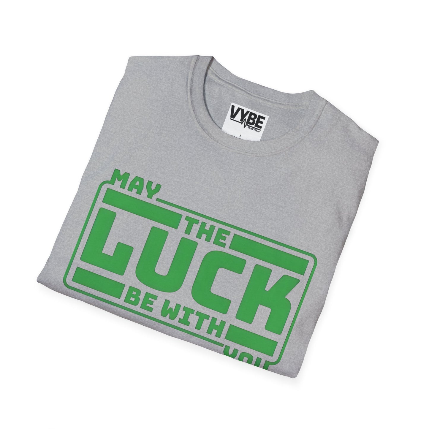 St Patrick's Day T-Shirt - May The Luck Be With You Design - VYBE Shop