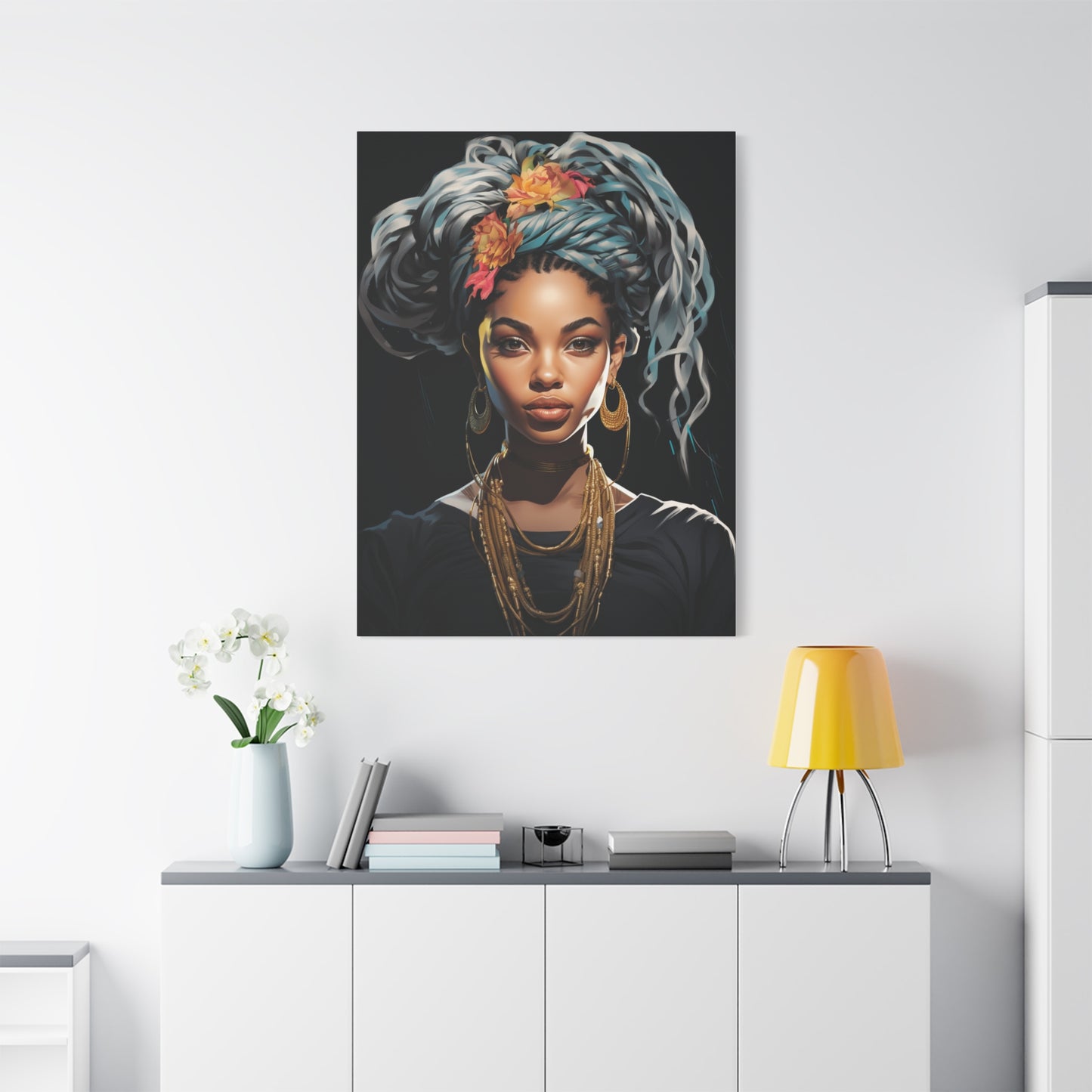 Matte Canvas Wall Art - Bohemian Decor, Ethnic Portrait, Gallery Wall, Unique Gift, Home Decoration - VYBE Shop