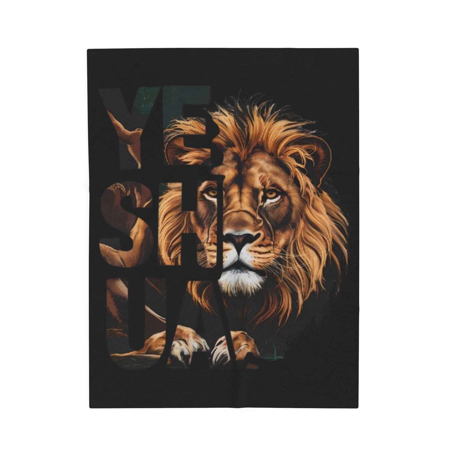 Lion-Themed Plush Blanket