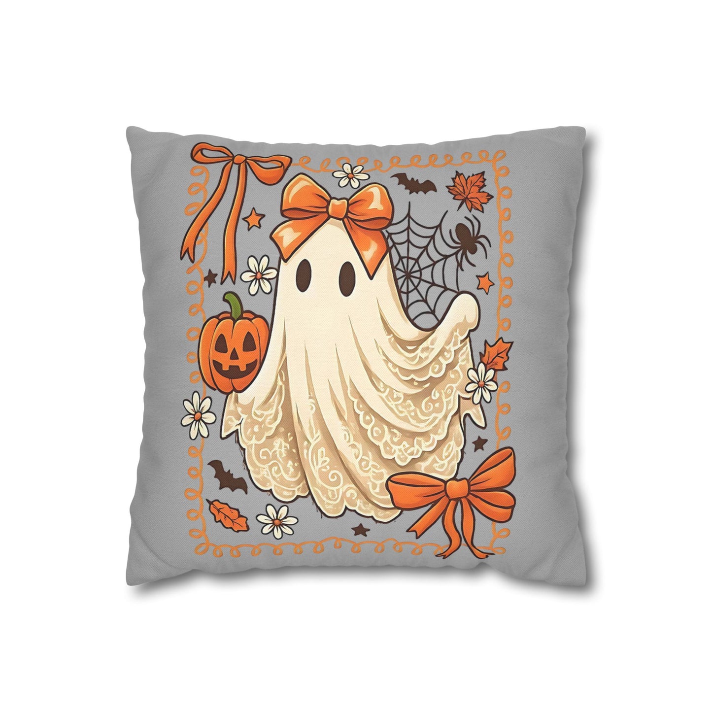 Halloween Ghost Pillowcase - Cozy Decorative Pillow for Fall Home Decor and Spooky Gifts - VYBE Shop