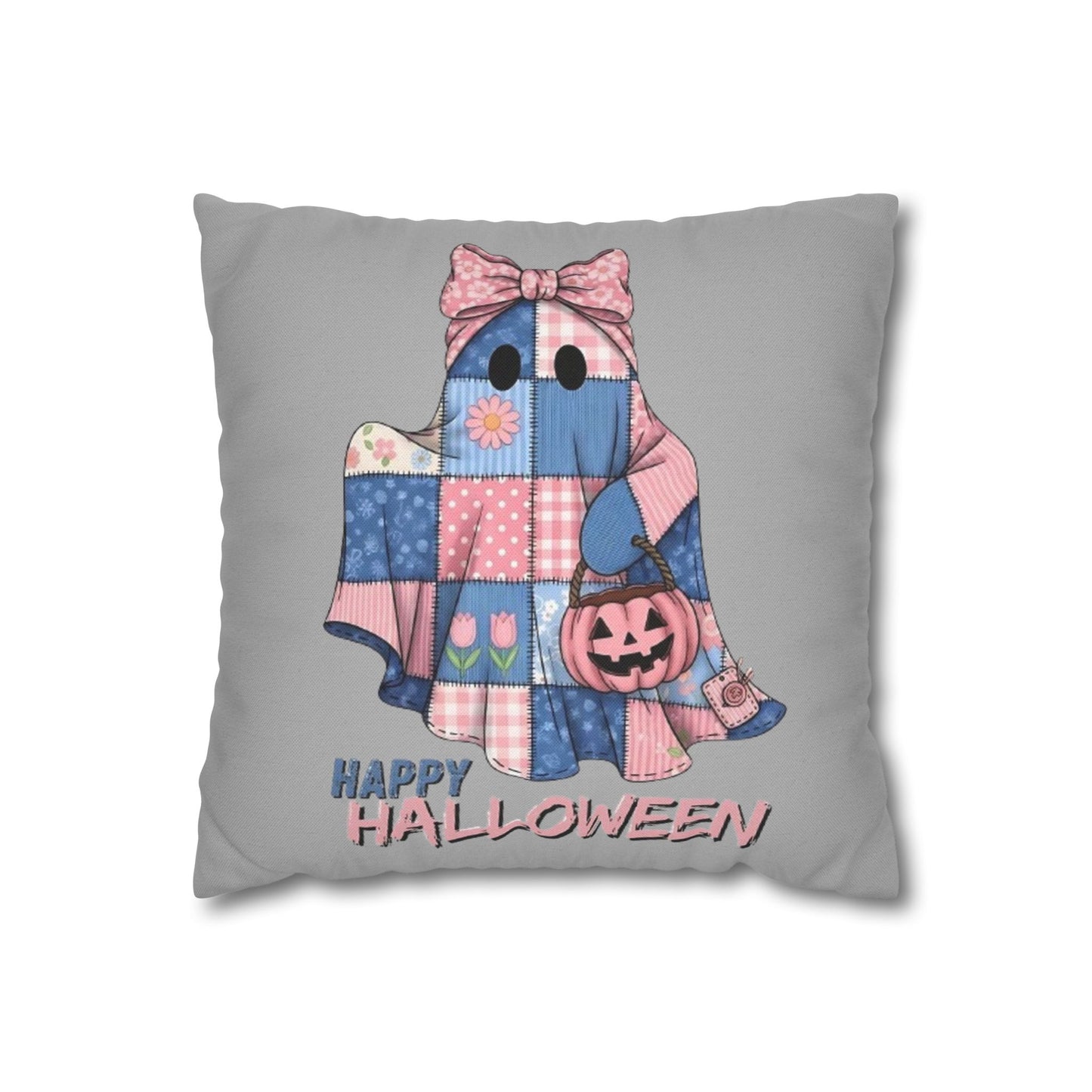 Halloween Ghost Pillowcase - Cozy Seasonal Cushion Cover for Spooky Home Decor and Trick or Treat Gifts - VYBE Shop