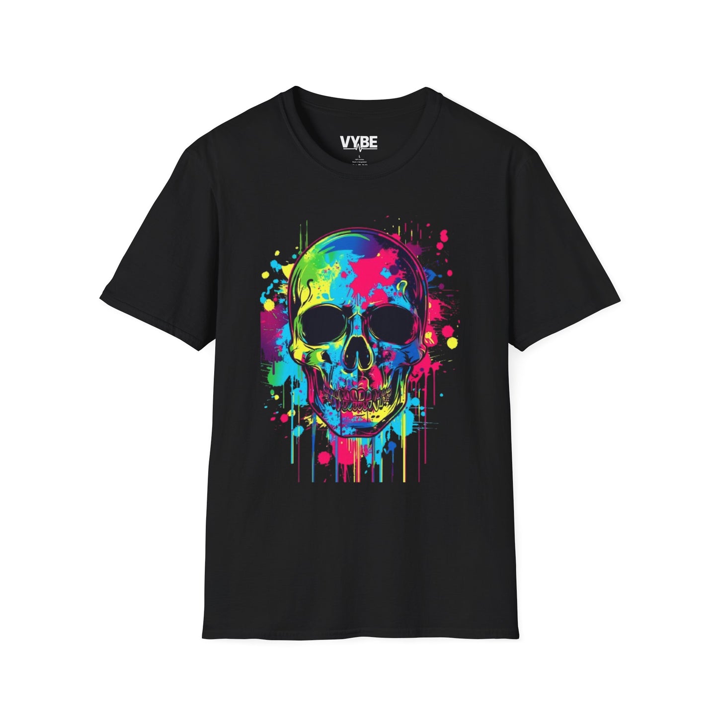 Neon- Skull Graphic T-Shirt - VYBE Shop