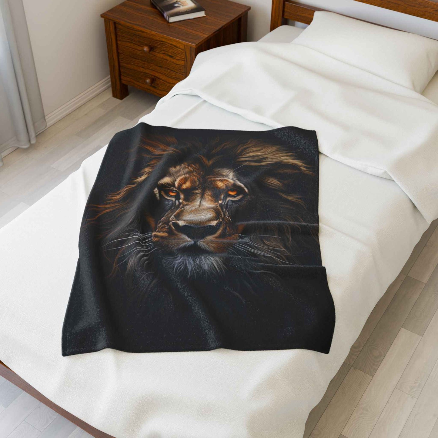 Lion Print Plush Blanket