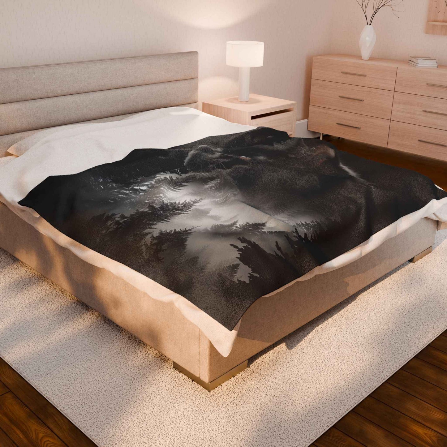 Mystical Cat Plush Blanket