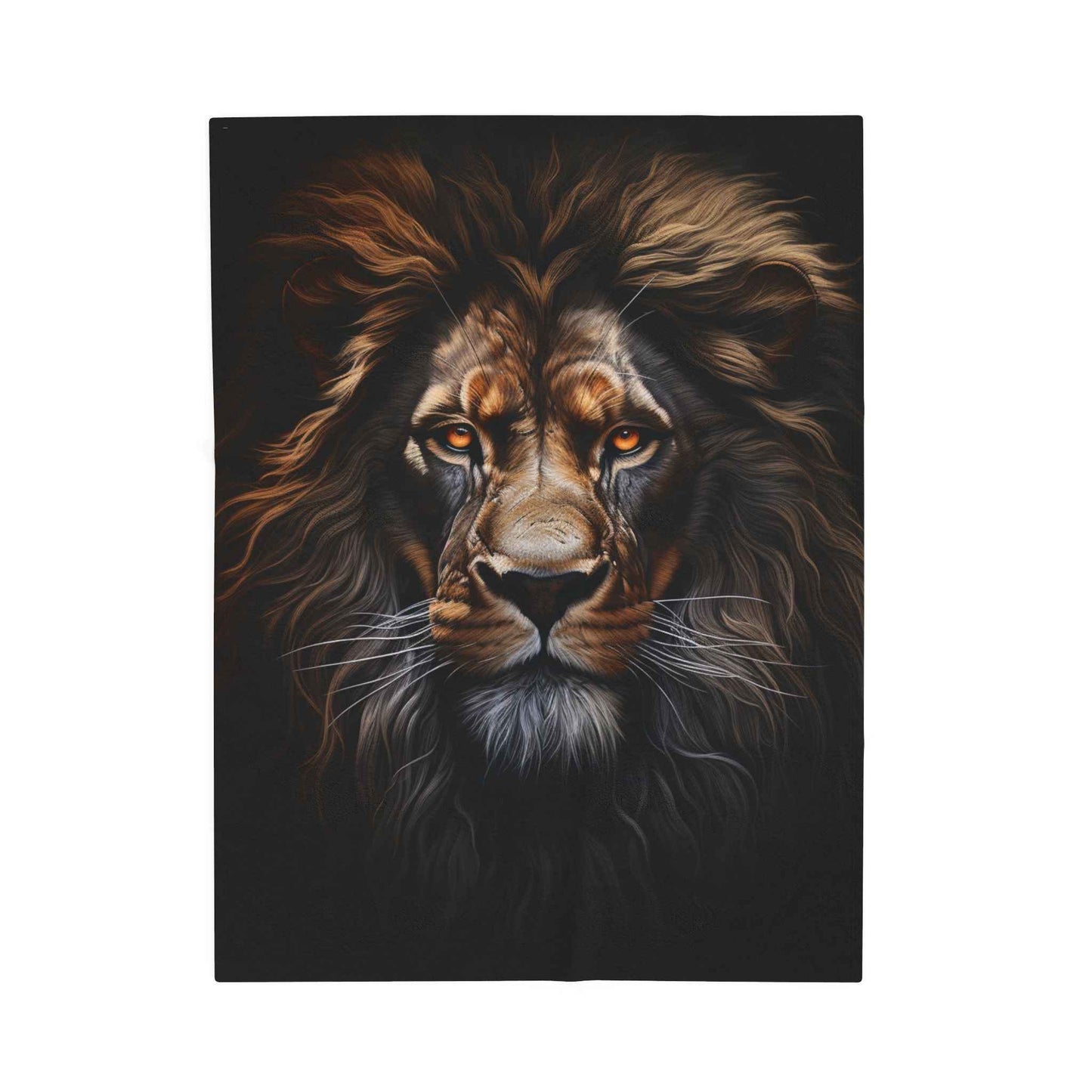 Lion Print Plush Blanket