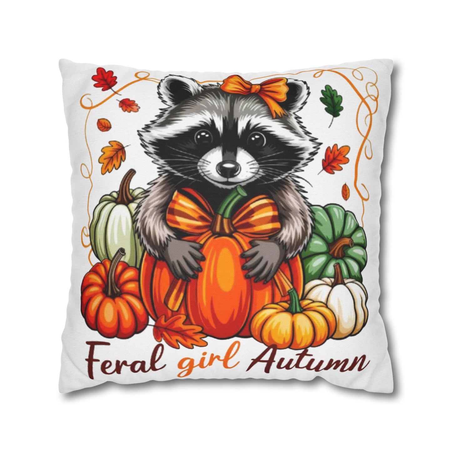 Autumn Raccoon Pillowcase for Cozy Home Decor and Fall Gifts for Animal Lovers - VYBE Shop