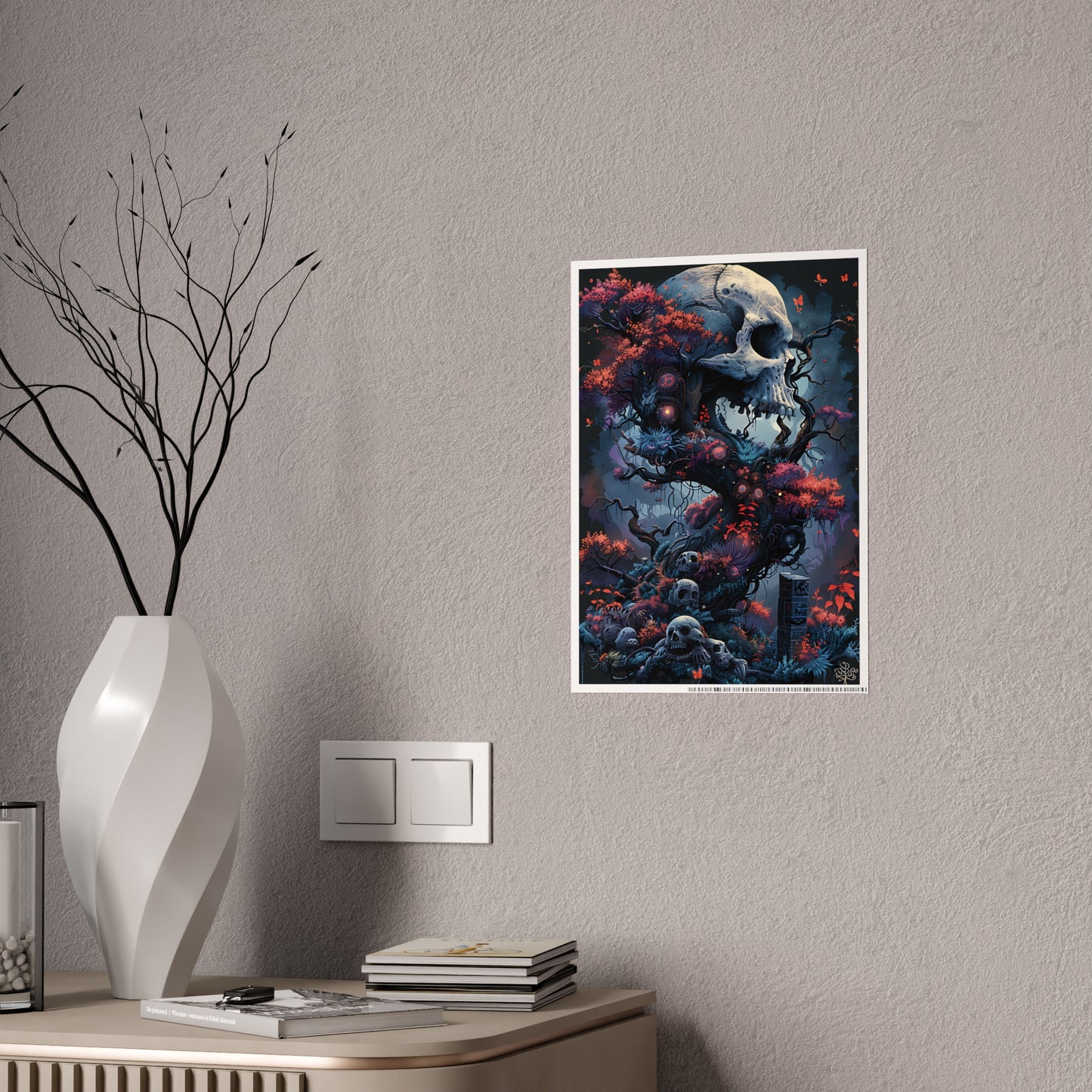 Skull Art Posters - Glossy Dark Art Prints for Gothic Wall Decor - VYBE Shop
