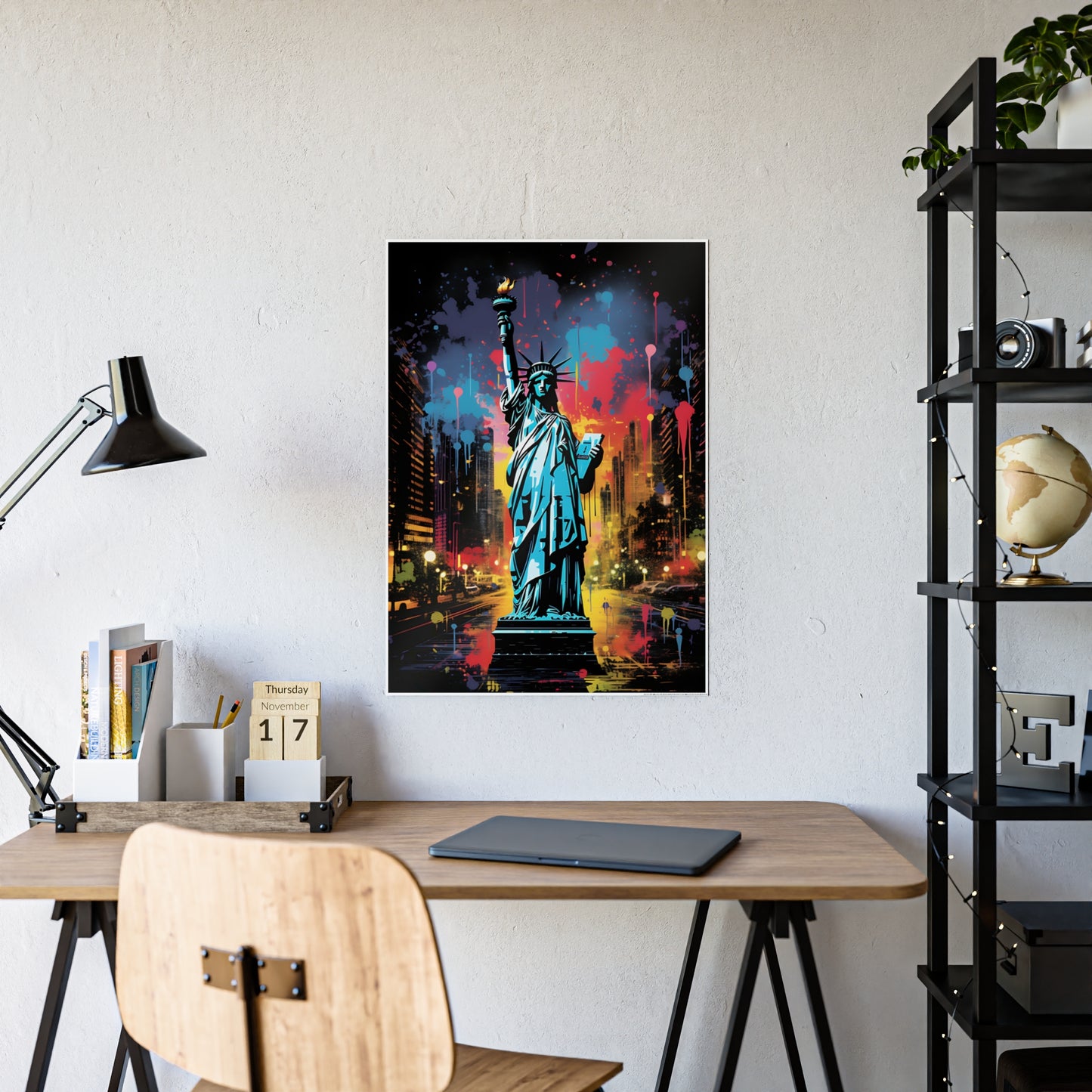 Vibrant Cityscape Art Posters, Glossy Wall Decor, Gift for Art Lovers - VYBE Shop