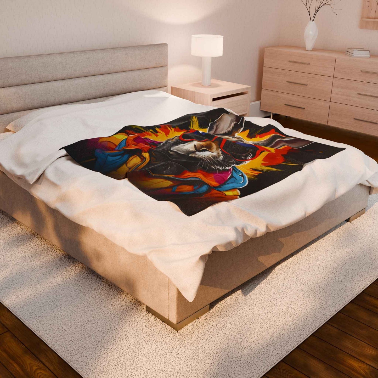 Cool Bunny Plush Blanket
