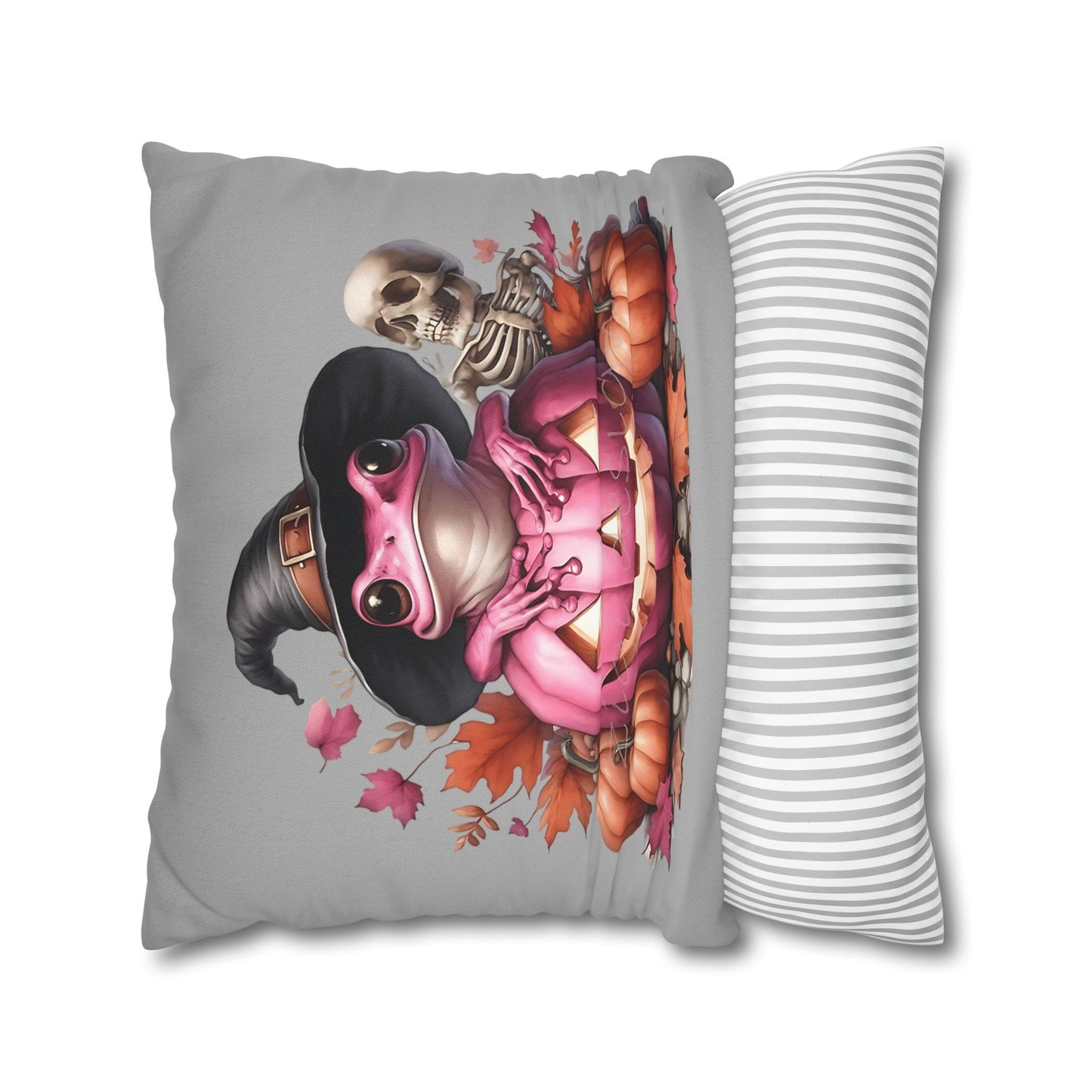 Halloween Frog Pillowcase – Spooky Home Decor for Cozy Autumn Accents and Witchy Gifts - VYBE Shop
