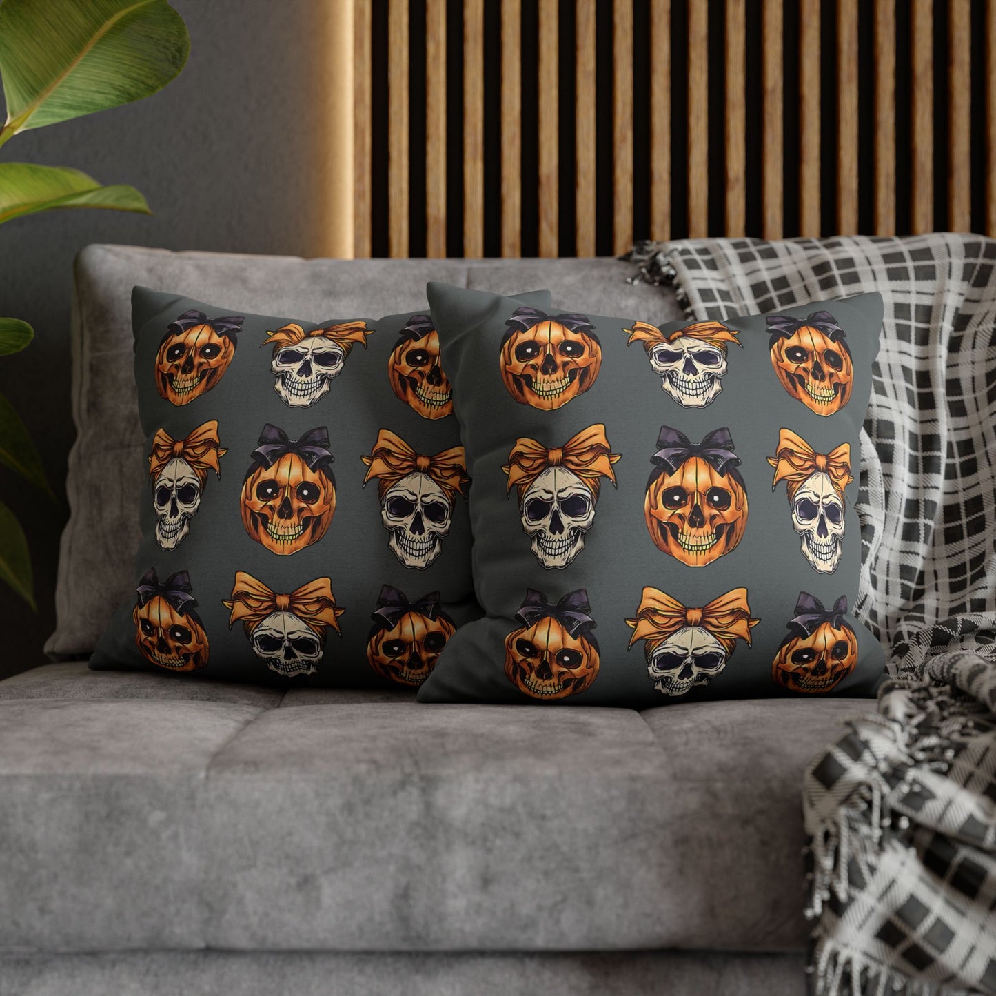 Halloween Skull Decor Pillowcase for Spooky Autumn Decoration and Perfect Gift for Witch Lovers - VYBE Shop