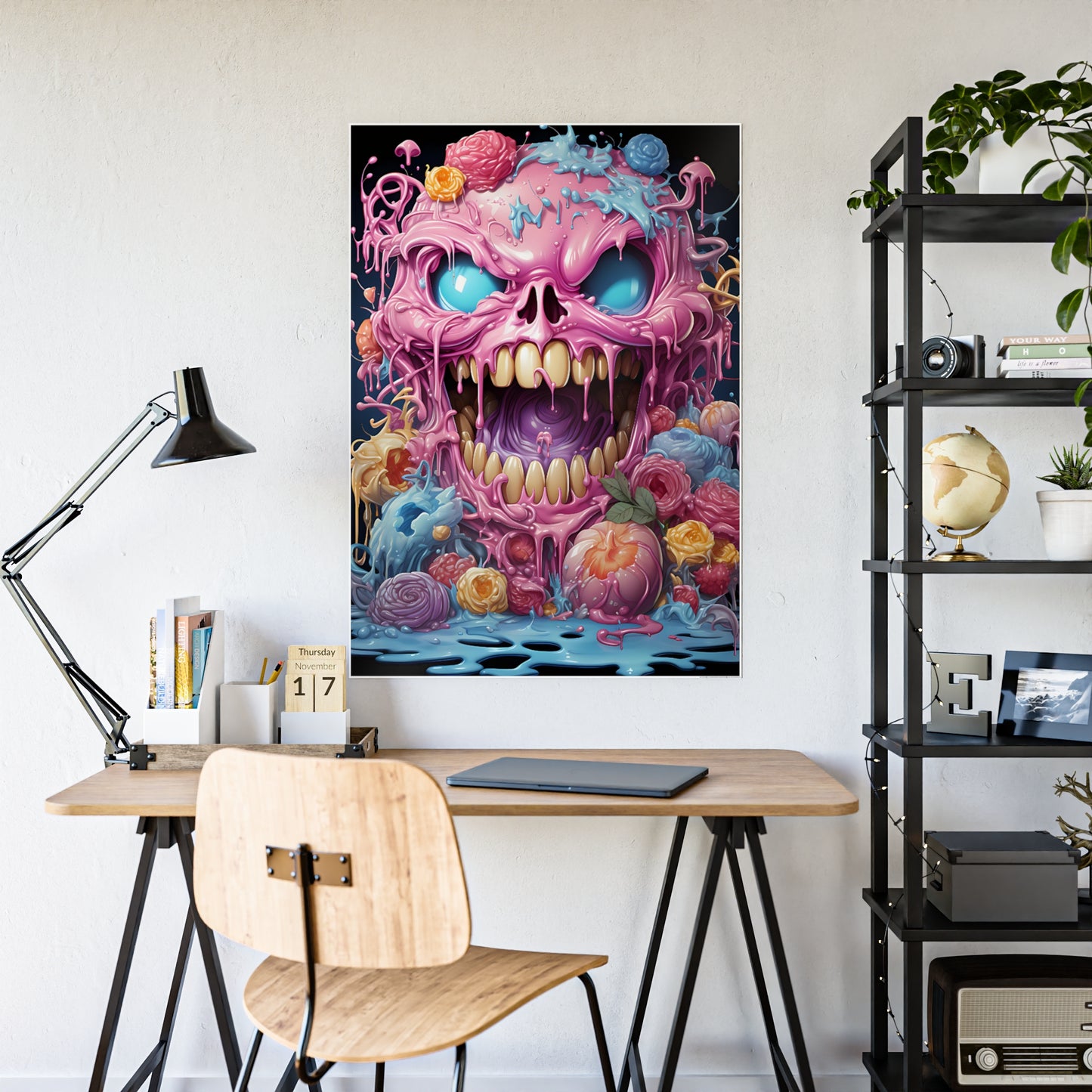 Colorful Kawaii Monster Art Poster - VYBE Shop