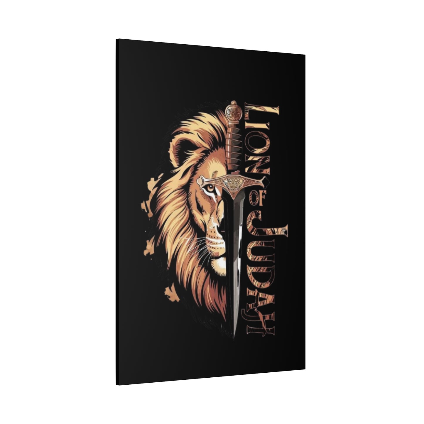 Reigion- Lion of Judah Canvas Art, Bold Wall Decor for Faith and Inspiration, Religious Home Decor, Lion Artwork, Spiritual Wall Art - VYBE Shop