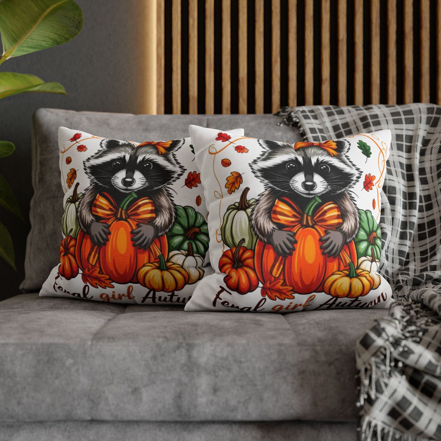 Autumn Raccoon Pillowcase for Cozy Home Decor and Fall Gifts for Animal Lovers - VYBE Shop
