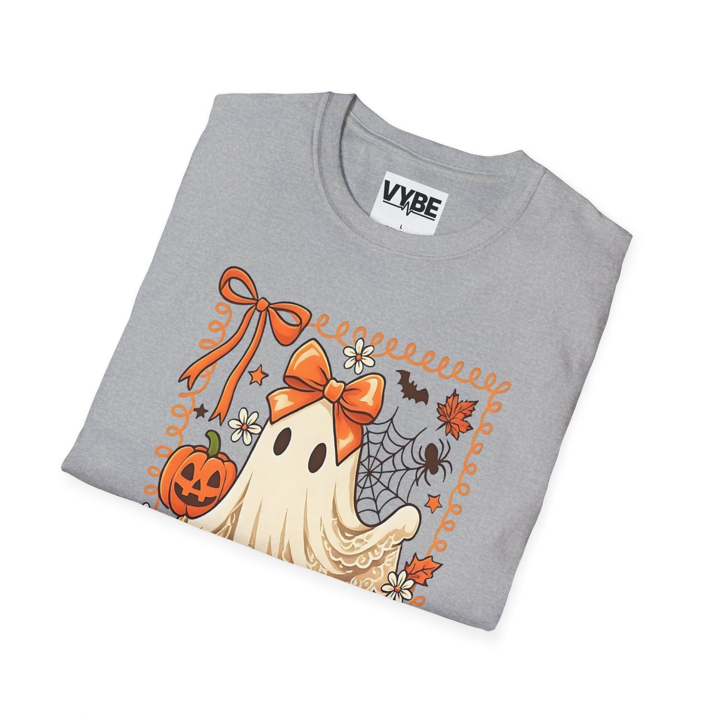 Halloween- Ghost T-Shirt, Unisex Tee, Spooky Season Shirt, Fall Fashion, Autumn Apparel - VYBE Shop