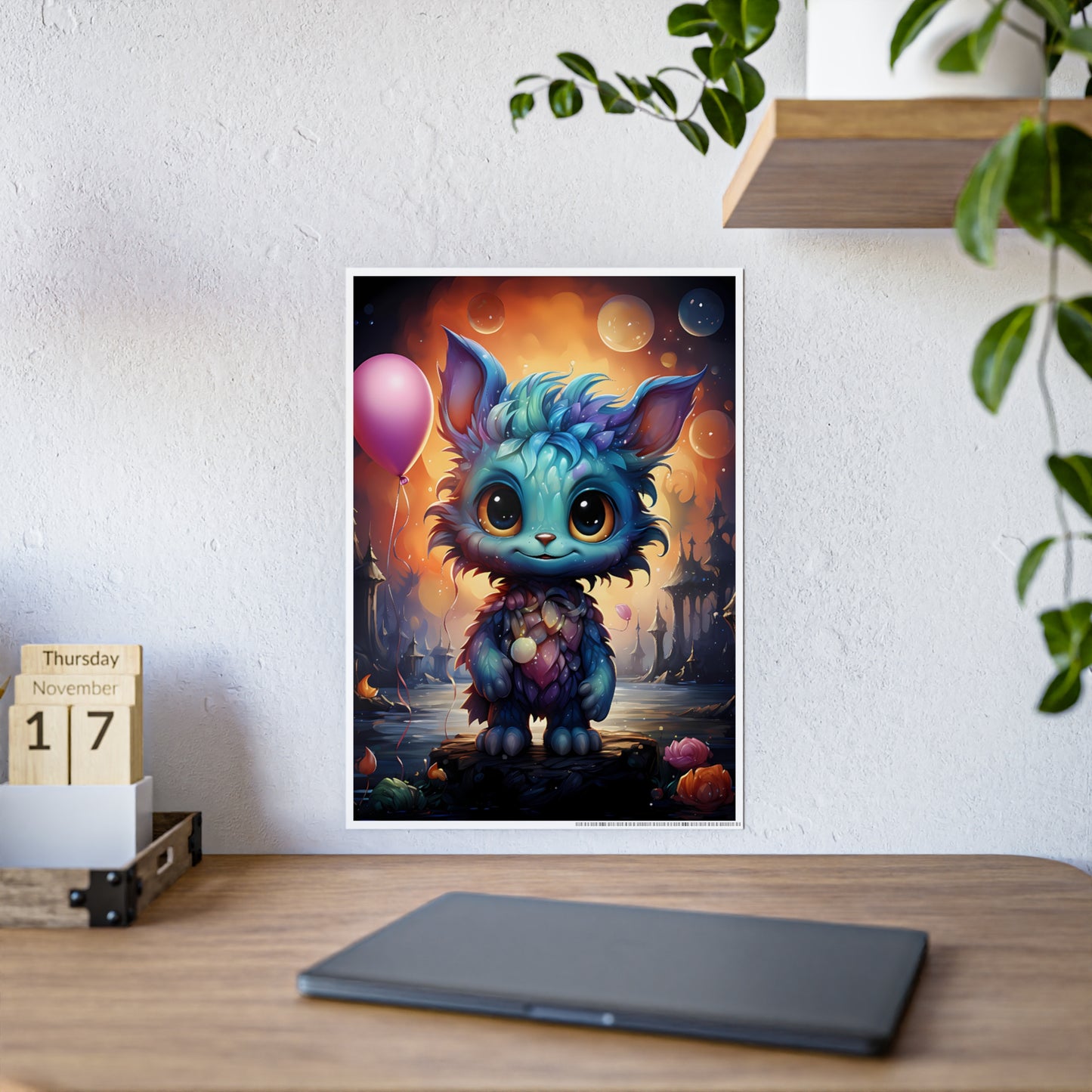 Whimsical Creature Poster, Fantasy Wall Décor, Kids Room Decor - VYBE Shop