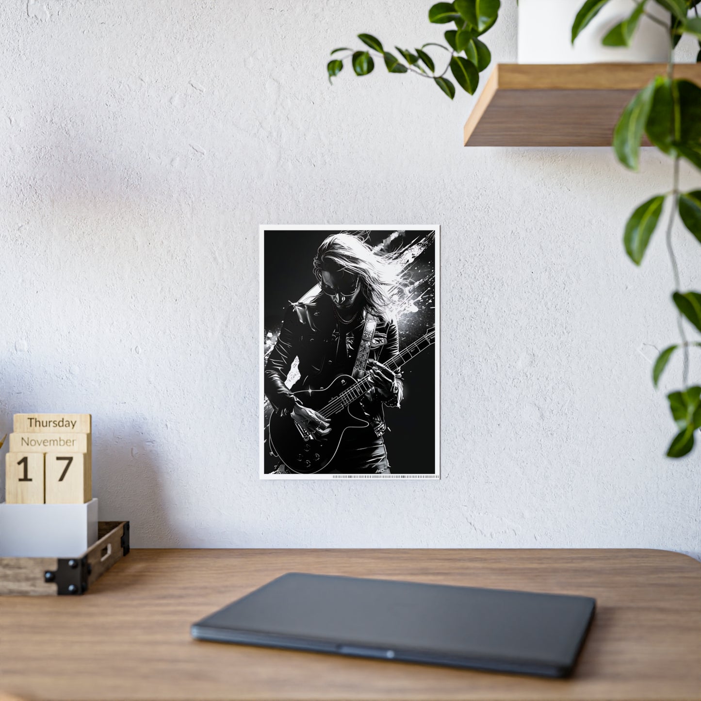 Rock Guitarist Poster - Music Wall Art, Home Decor for Musicians, Bedroom Decor & Rock & Roll Concert Memorabilia - VYBE Shop